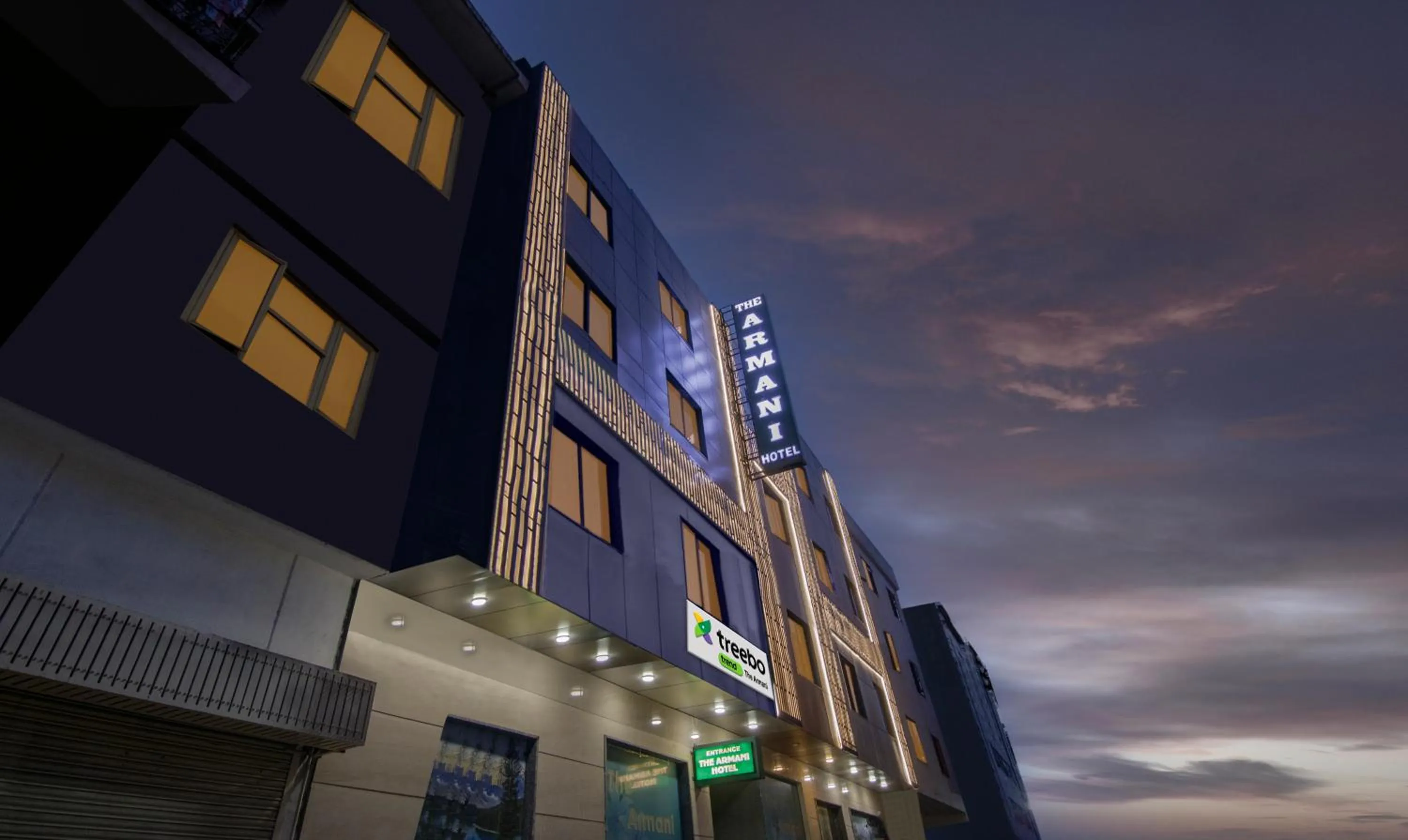 Facade/entrance in Treebo Trend The Armani