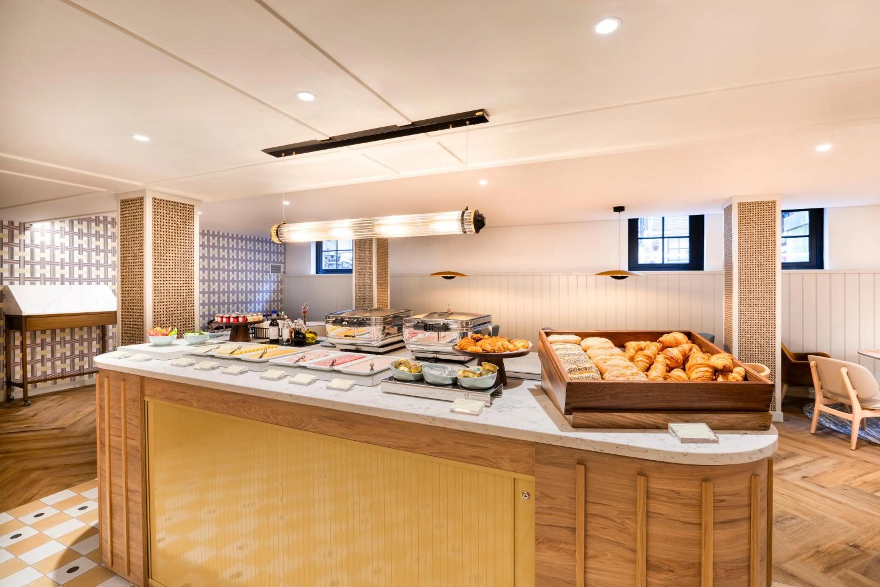 Buffet breakfast in Citadines Canal Amsterdam