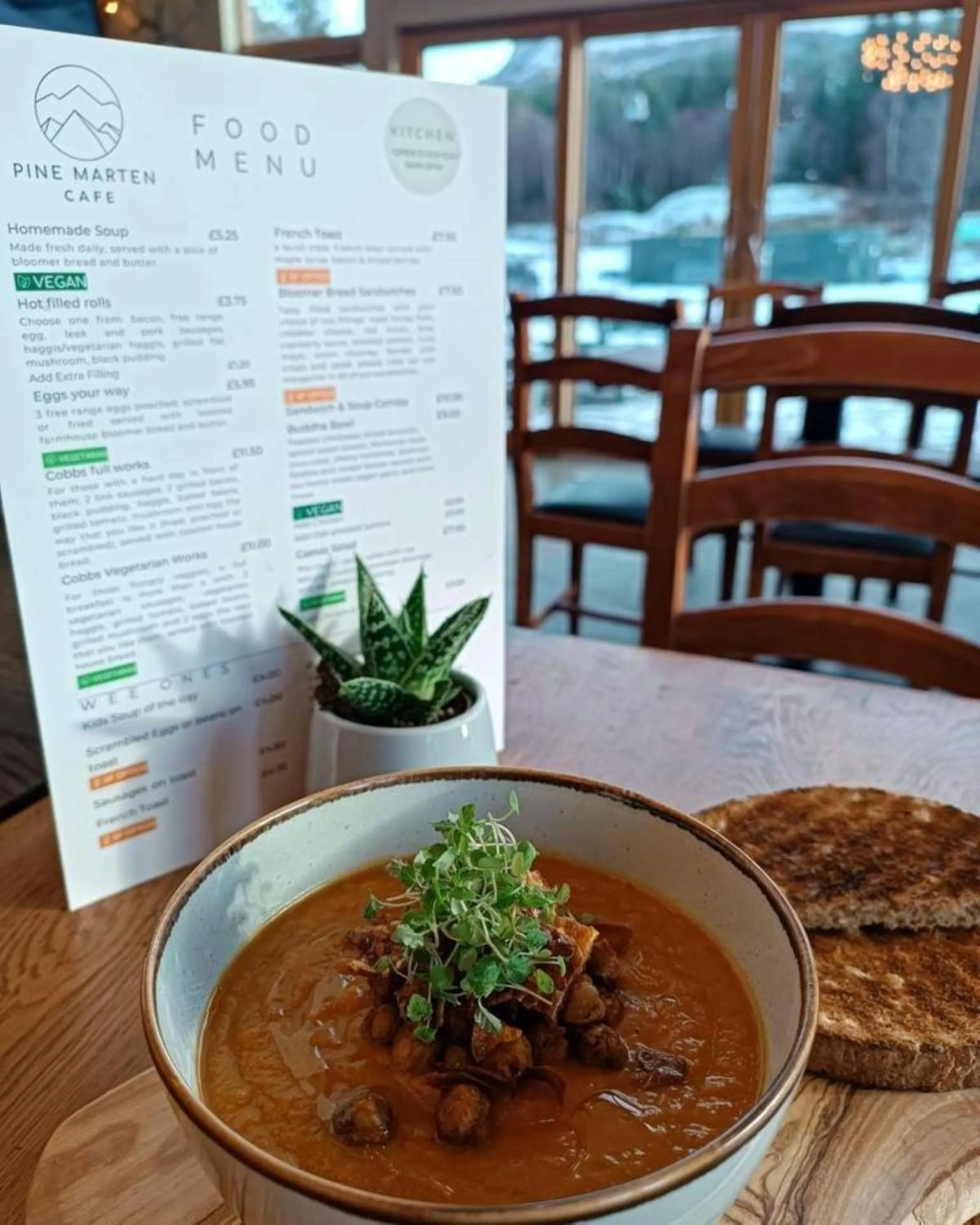 Lunch in The Base Camp Hotel, Nevis Range