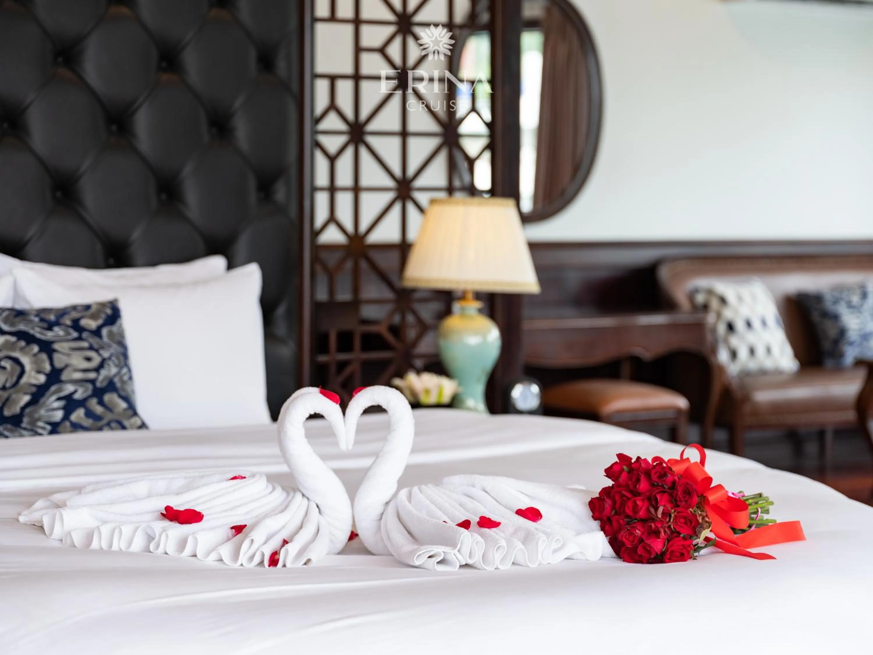 Decorative detail, Bed in Erina Cruise by HAG