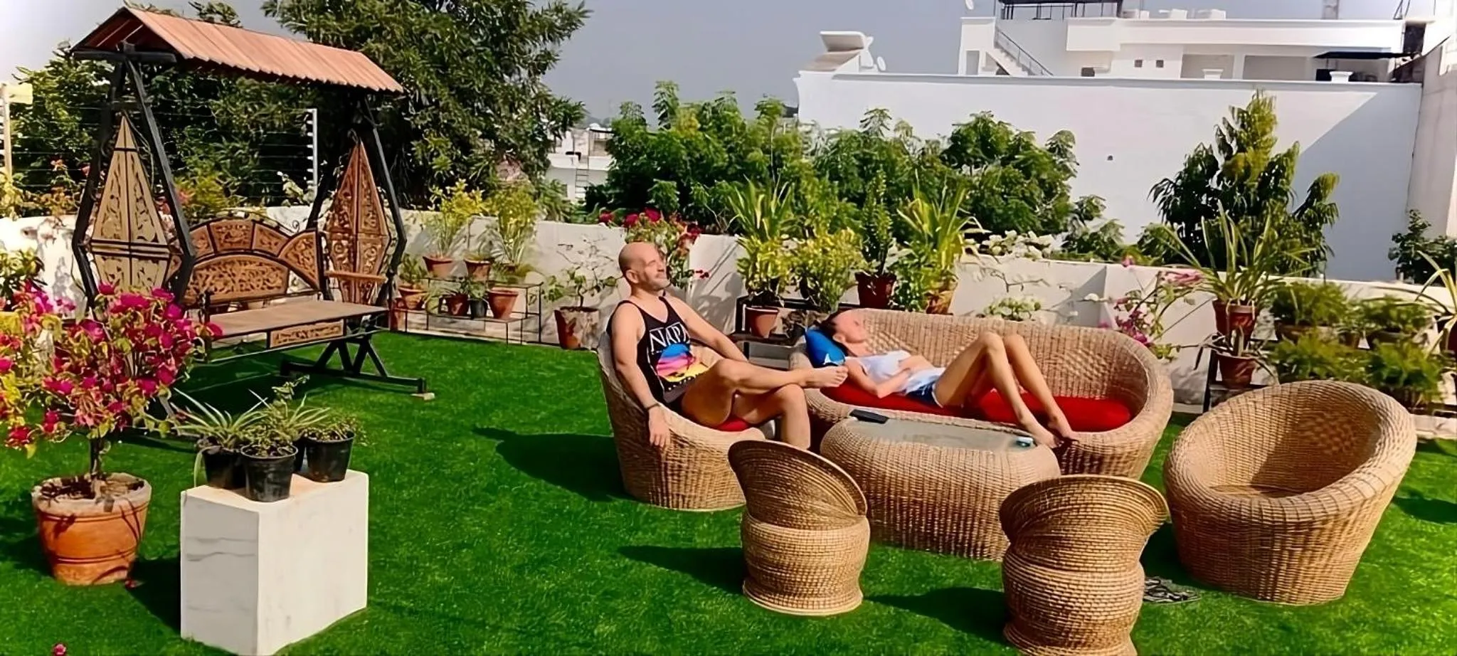 Garden in Alibaba’s Indiana Homestay