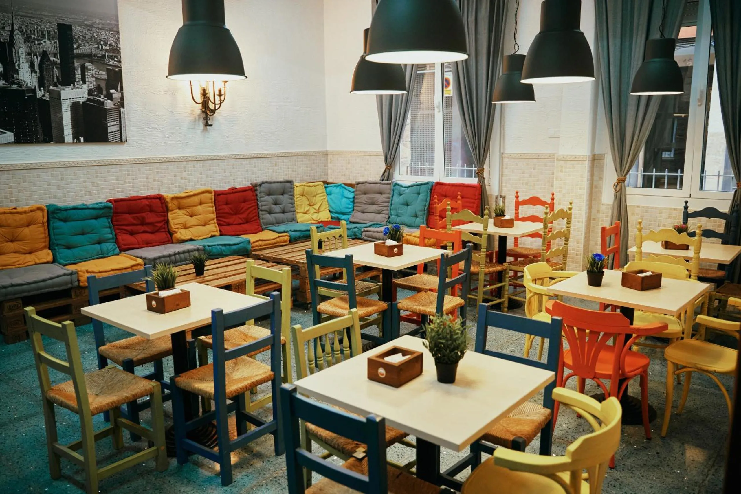 Seating area in LOFT HOSTAL Group