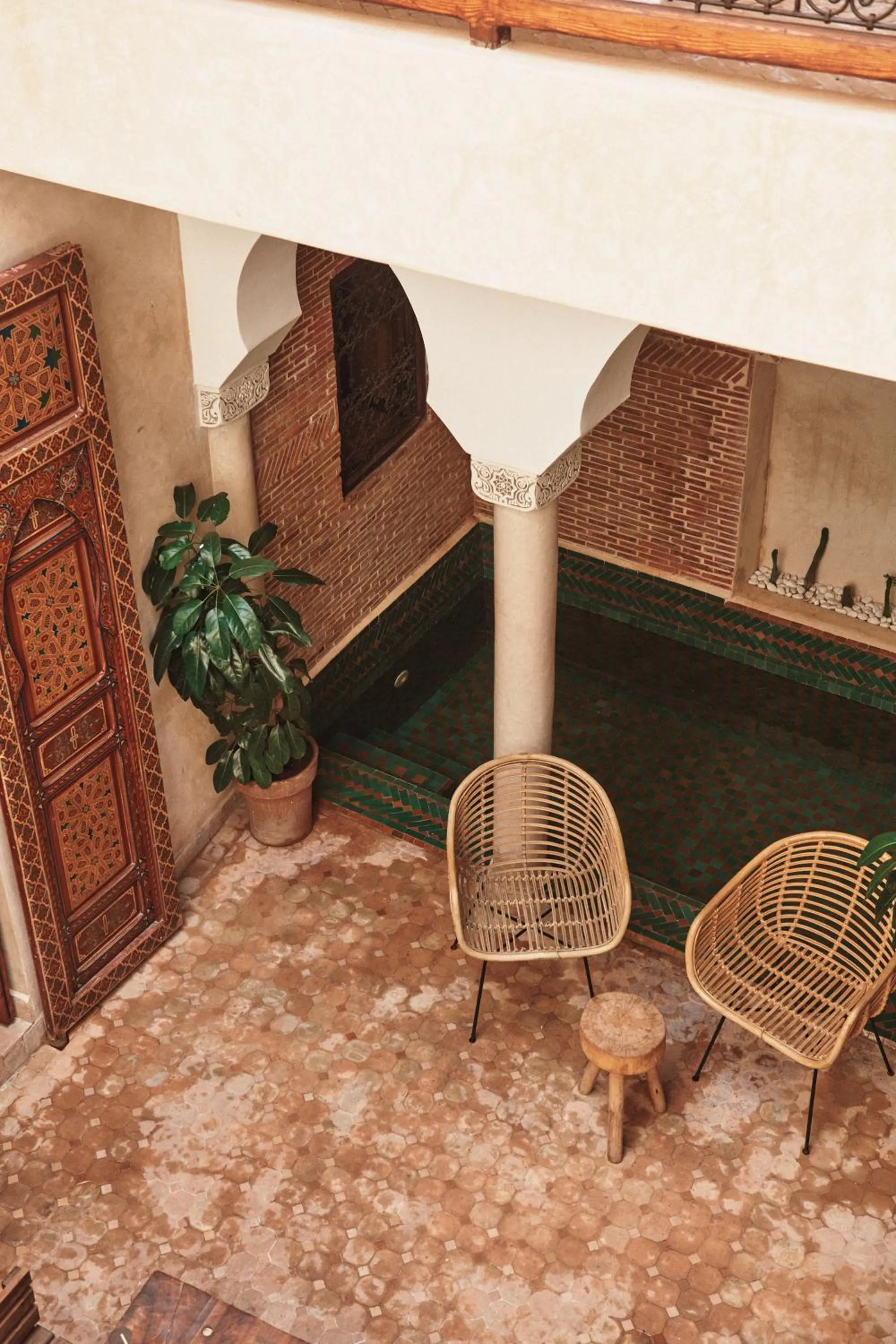 Inner courtyard view in Riad Alena