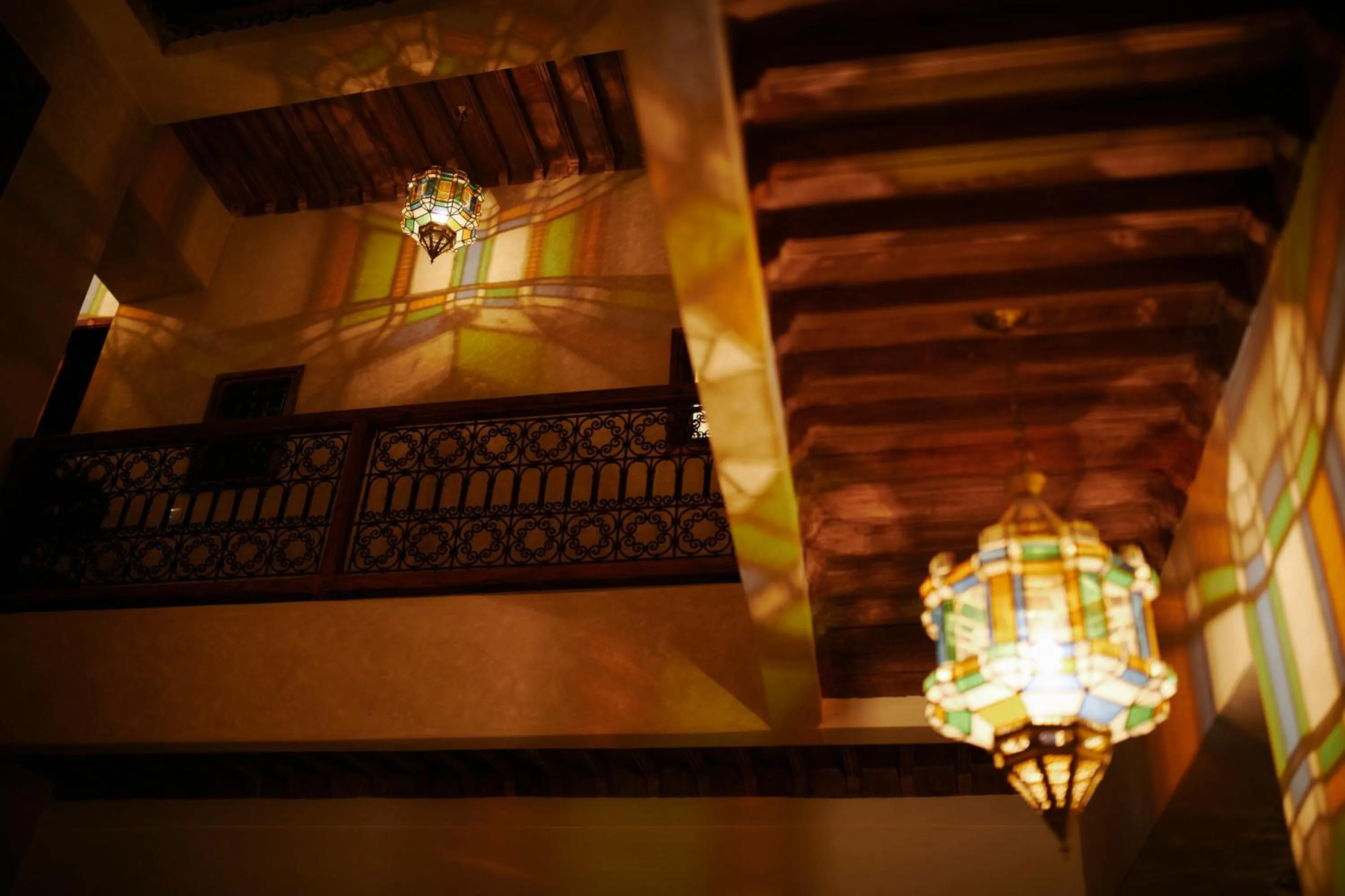 Inner courtyard view in Riad Alena