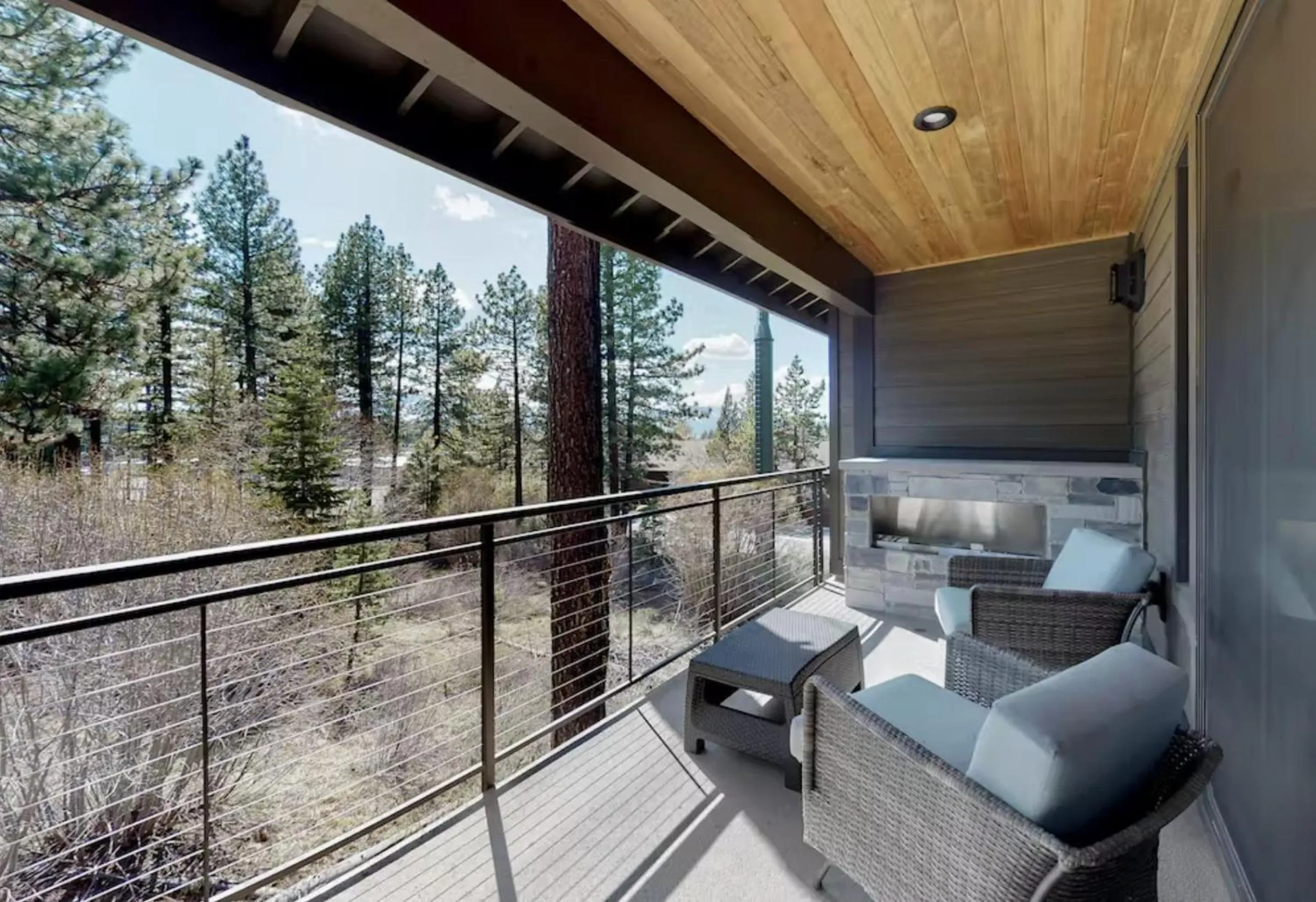 Patio in Gondola Vista Luxury Villas by Ski Heavenly & Beaches