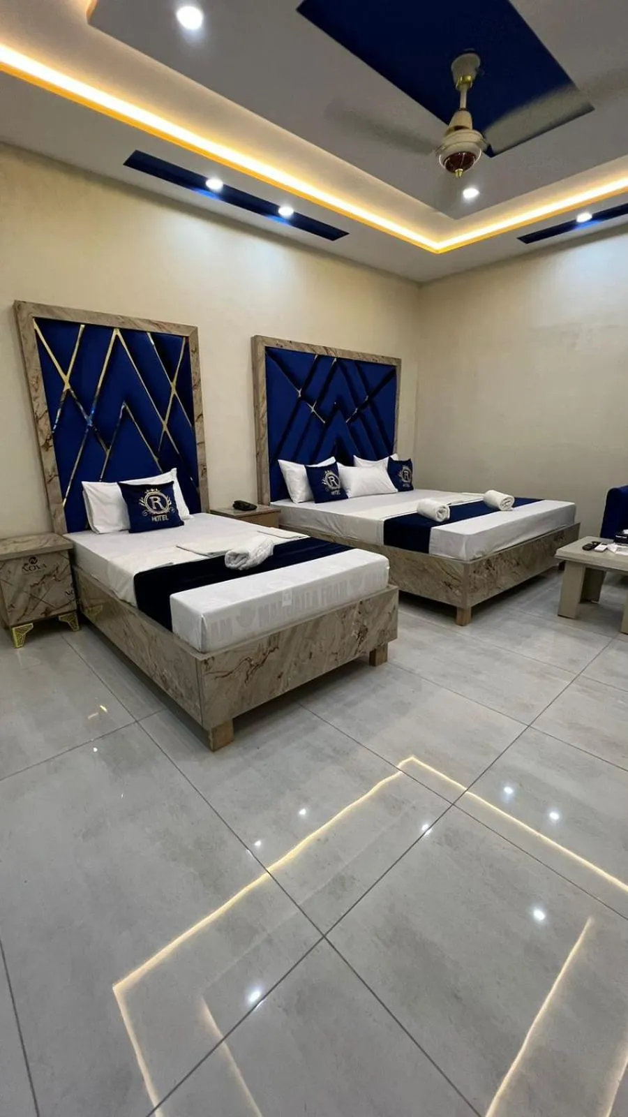 Bed in Hotel new royal palace