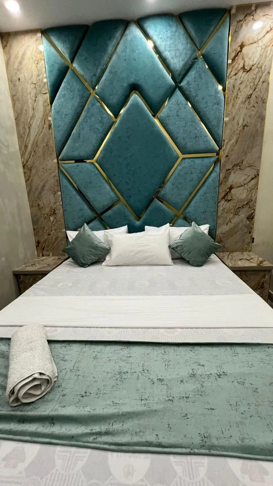 Bedroom, Bed in Hotel new royal palace
