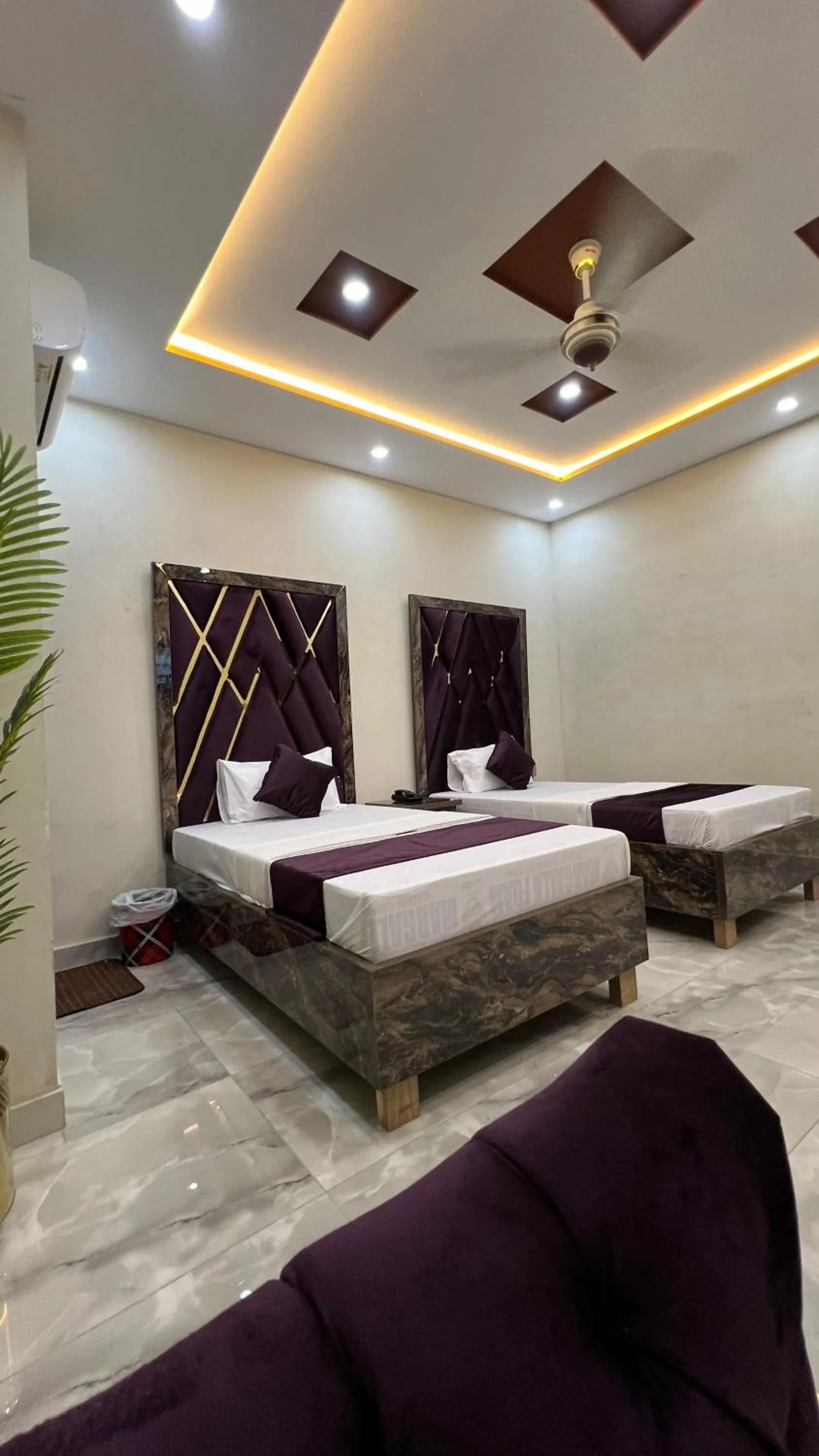 Bedroom, Bed in Hotel new royal palace