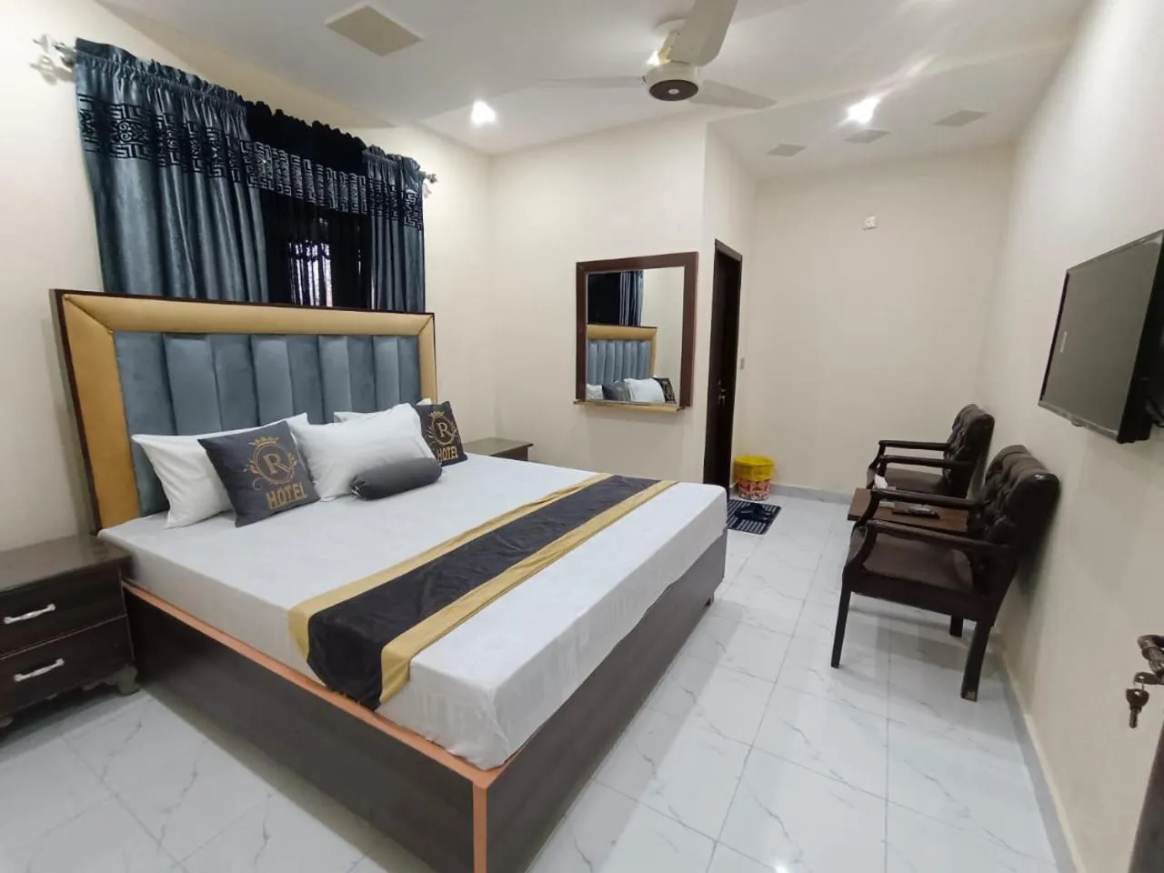Bed in Hotel new royal palace