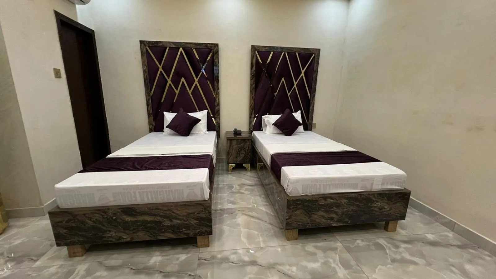 Bedroom, Bed in Hotel new royal palace