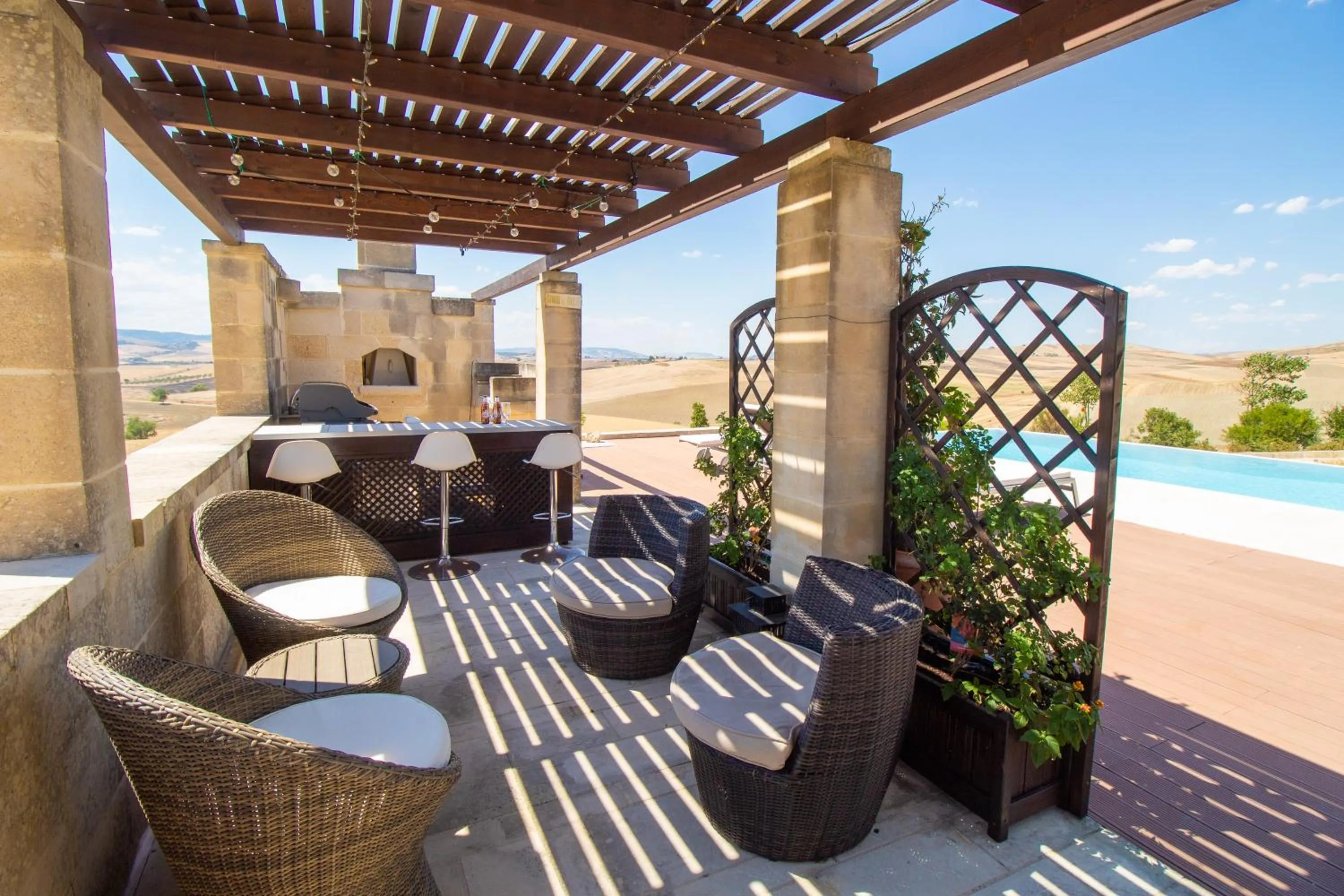 Patio in Villa Matera