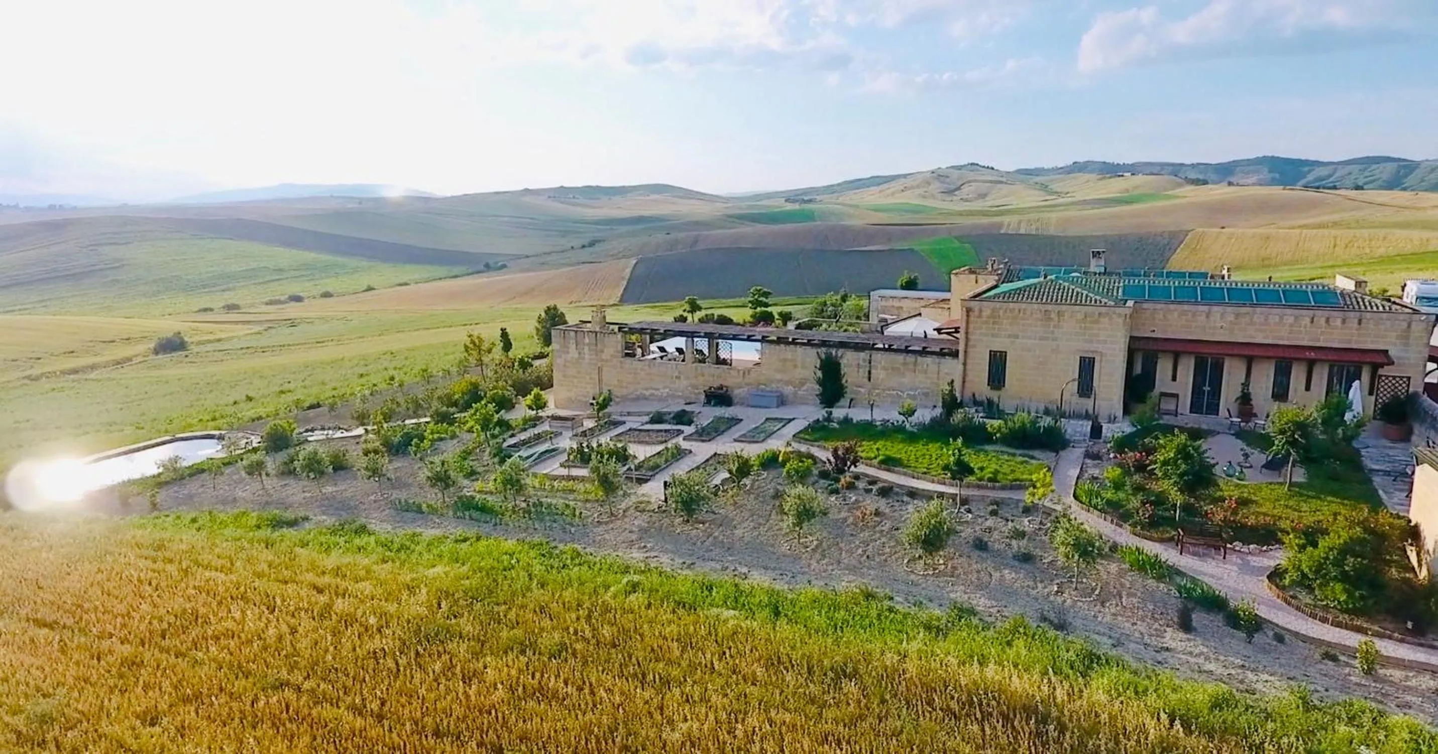 Bird's eye view in Villa Matera