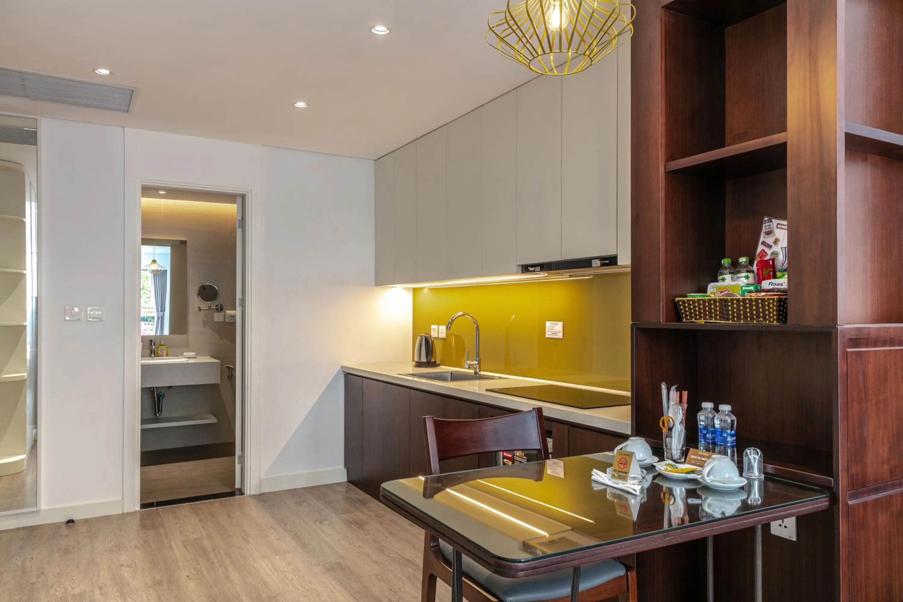 Kitchen or kitchenette in A25 Hotel - 18 Nguyễn Hy Quang