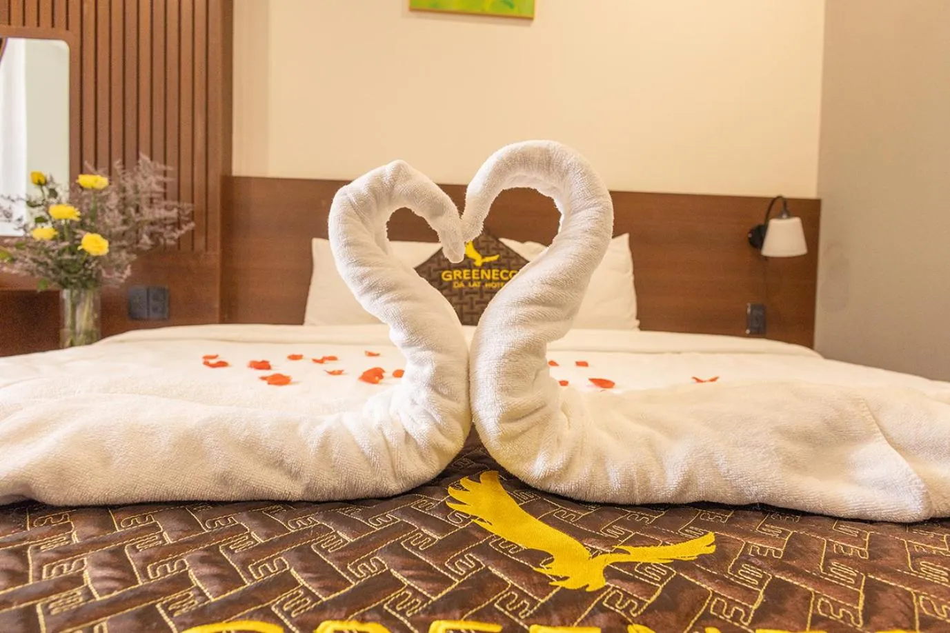 Bed in GREENECO DA LAT HOTEL - Khách sạn Green Eco Đà Lạt