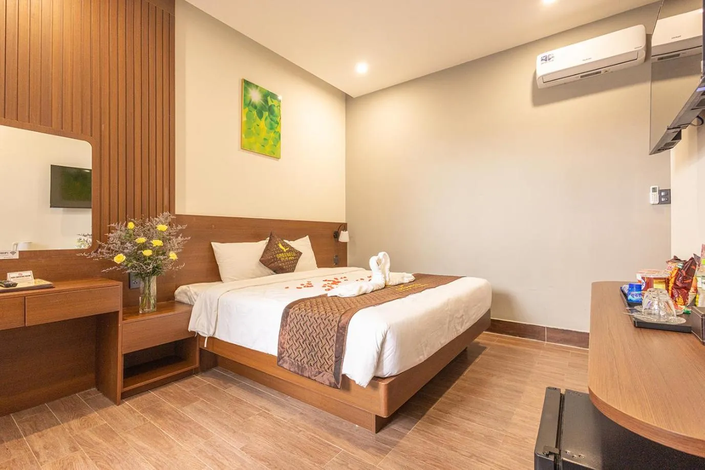 Bed in GREENECO DA LAT HOTEL - Khách sạn Green Eco Đà Lạt