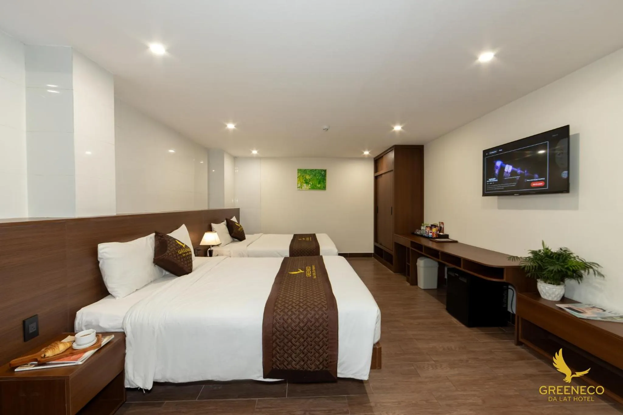Bed in GREENECO DA LAT HOTEL - Khách sạn Green Eco Đà Lạt