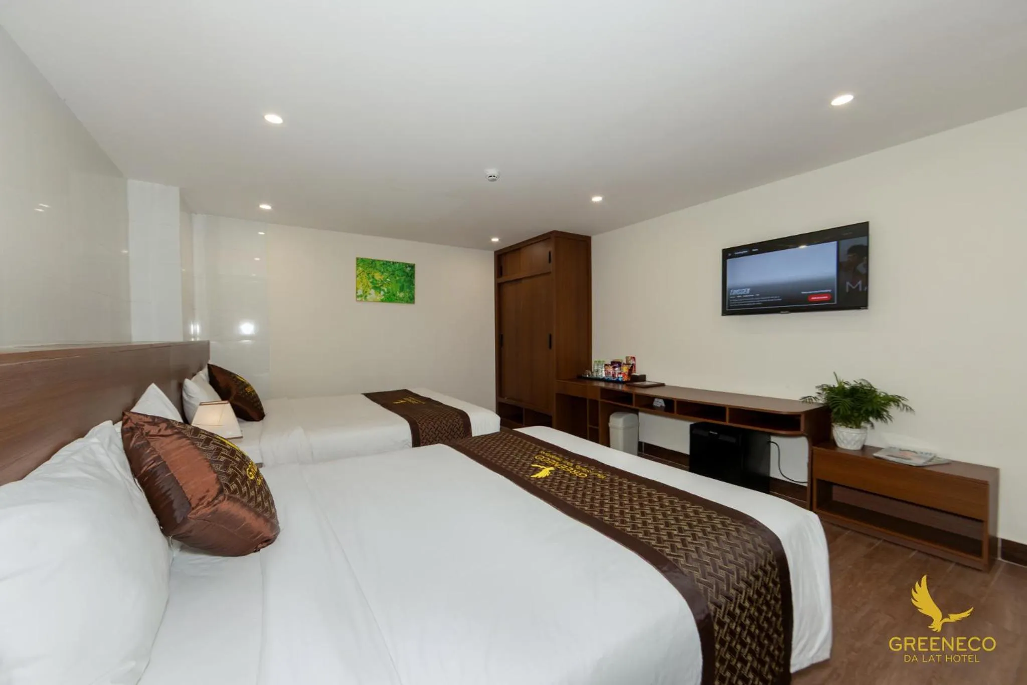 Bedroom, Bed in GREENECO DA LAT HOTEL - Khách sạn Green Eco Đà Lạt