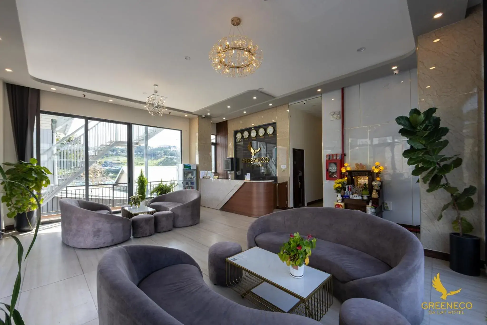 Lobby or reception in GREENECO DA LAT HOTEL - Khách sạn Green Eco Đà Lạt Lobby or reception in GREENECO DA LAT HOTEL - Khách sạn Green Eco Đà Lạt