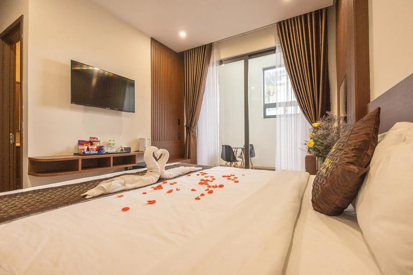 Bed in GREENECO DA LAT HOTEL - Khách sạn Green Eco Đà Lạt