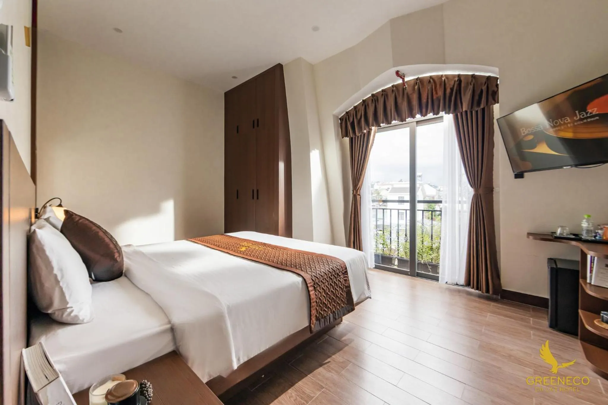 Bedroom, Bed in GREENECO DA LAT HOTEL - Khách sạn Green Eco Đà Lạt