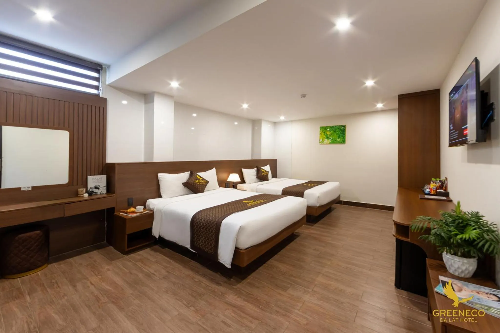 Bedroom, Bed in GREENECO DA LAT HOTEL - Khách sạn Green Eco Đà Lạt