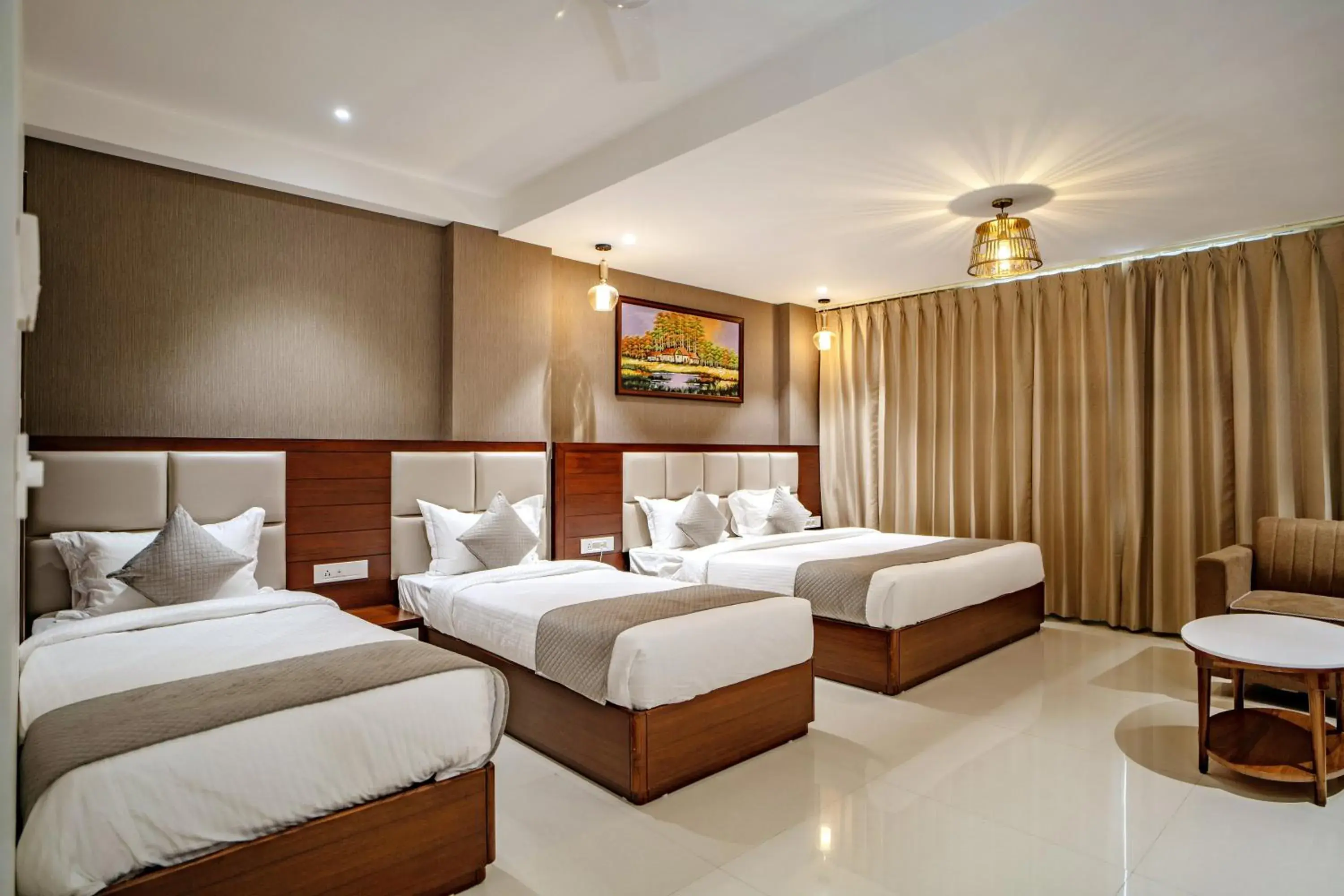 Bed in THE MANGAL VIEW RESIDENCY - A Luxury Boutique Business Hotel Bed in THE MANGAL VIEW RESIDENCY - A Luxury Boutique Business Hotel