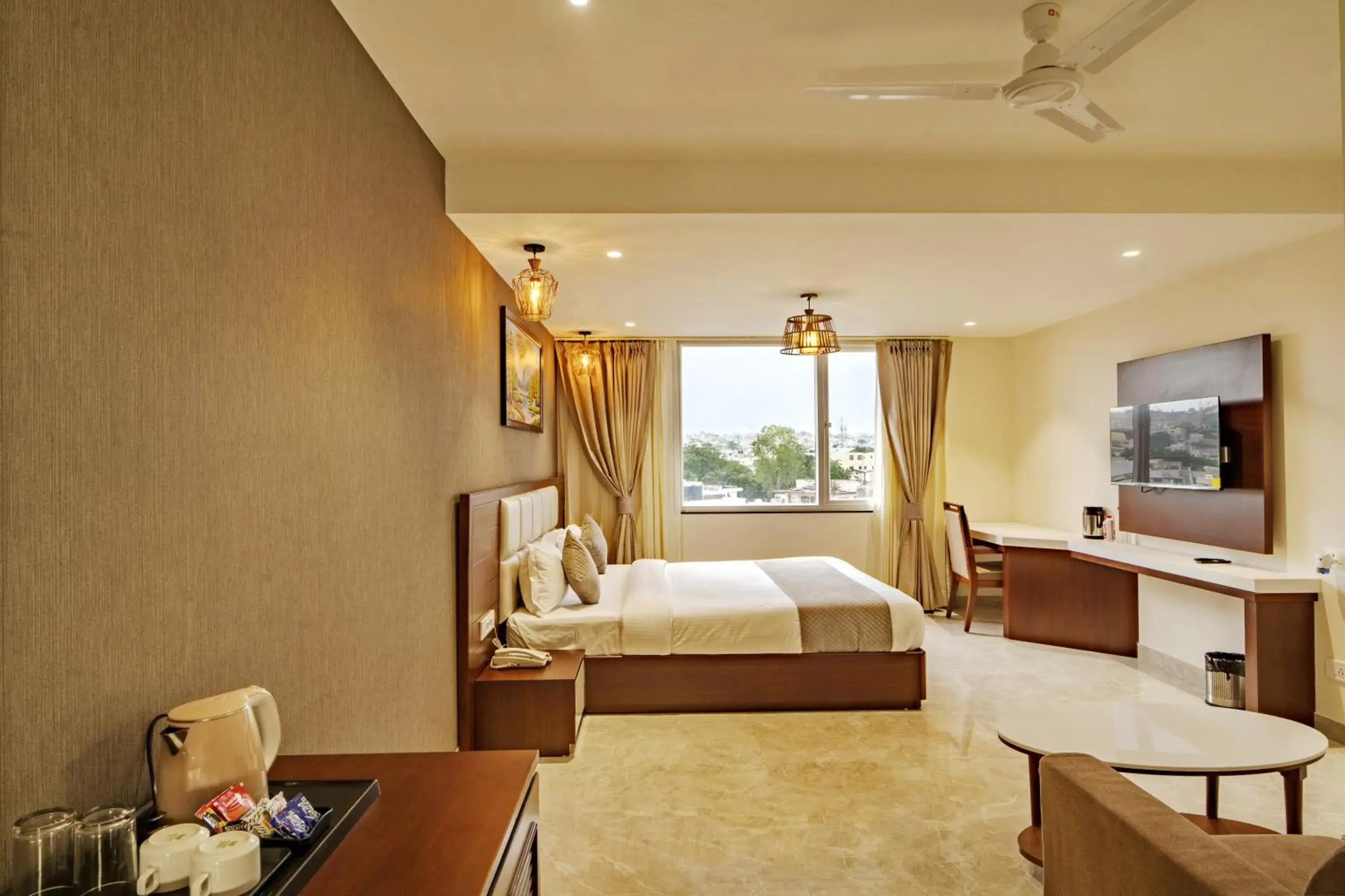 Bed in THE MANGAL VIEW RESIDENCY - A Luxury Boutique Business Hotel Bed in THE MANGAL VIEW RESIDENCY - A Luxury Boutique Business Hotel