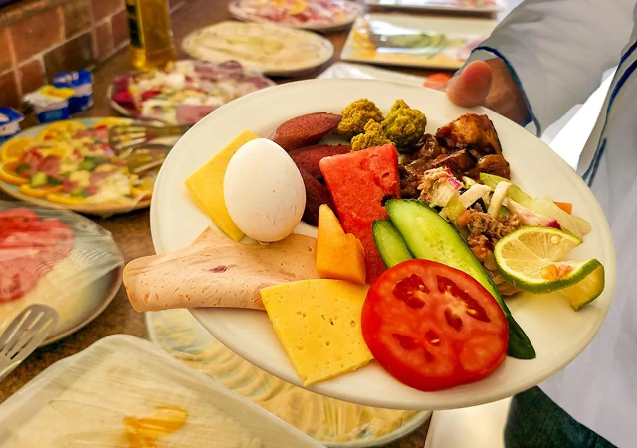 Buffet breakfast in Red Sea Relax Hotel