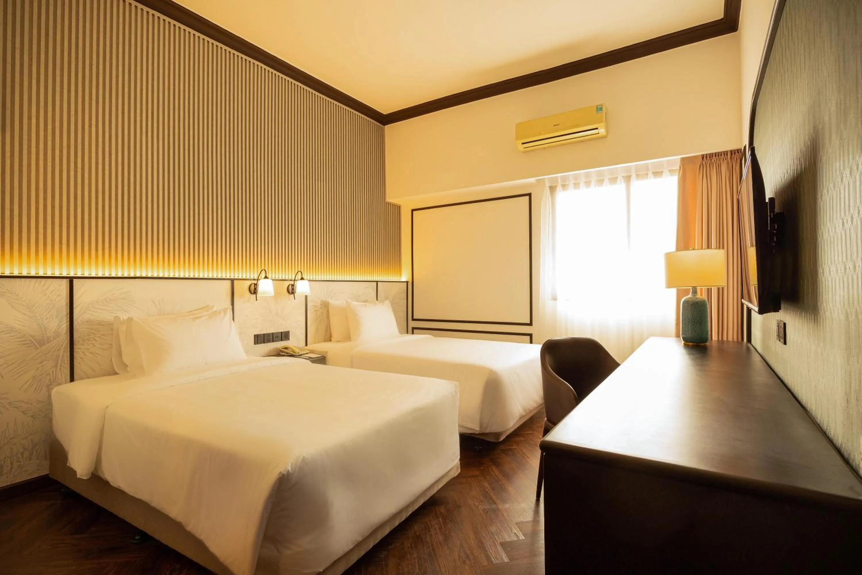 Bed in Dai Nam Boutique Hotel