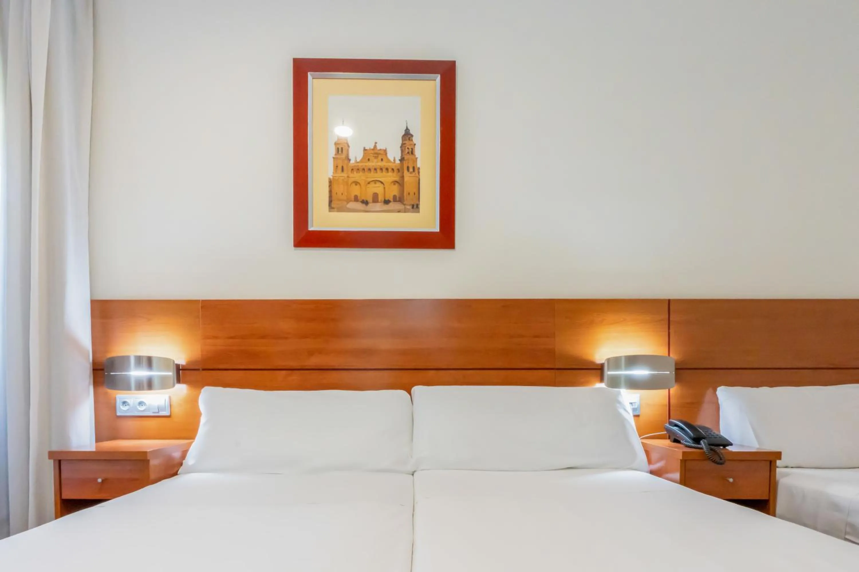 Bed in Hotel Palacios