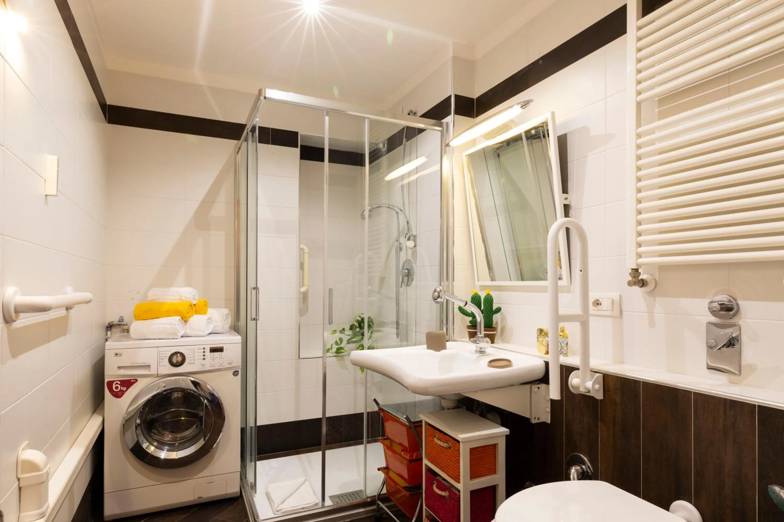 Shower in Living isola
