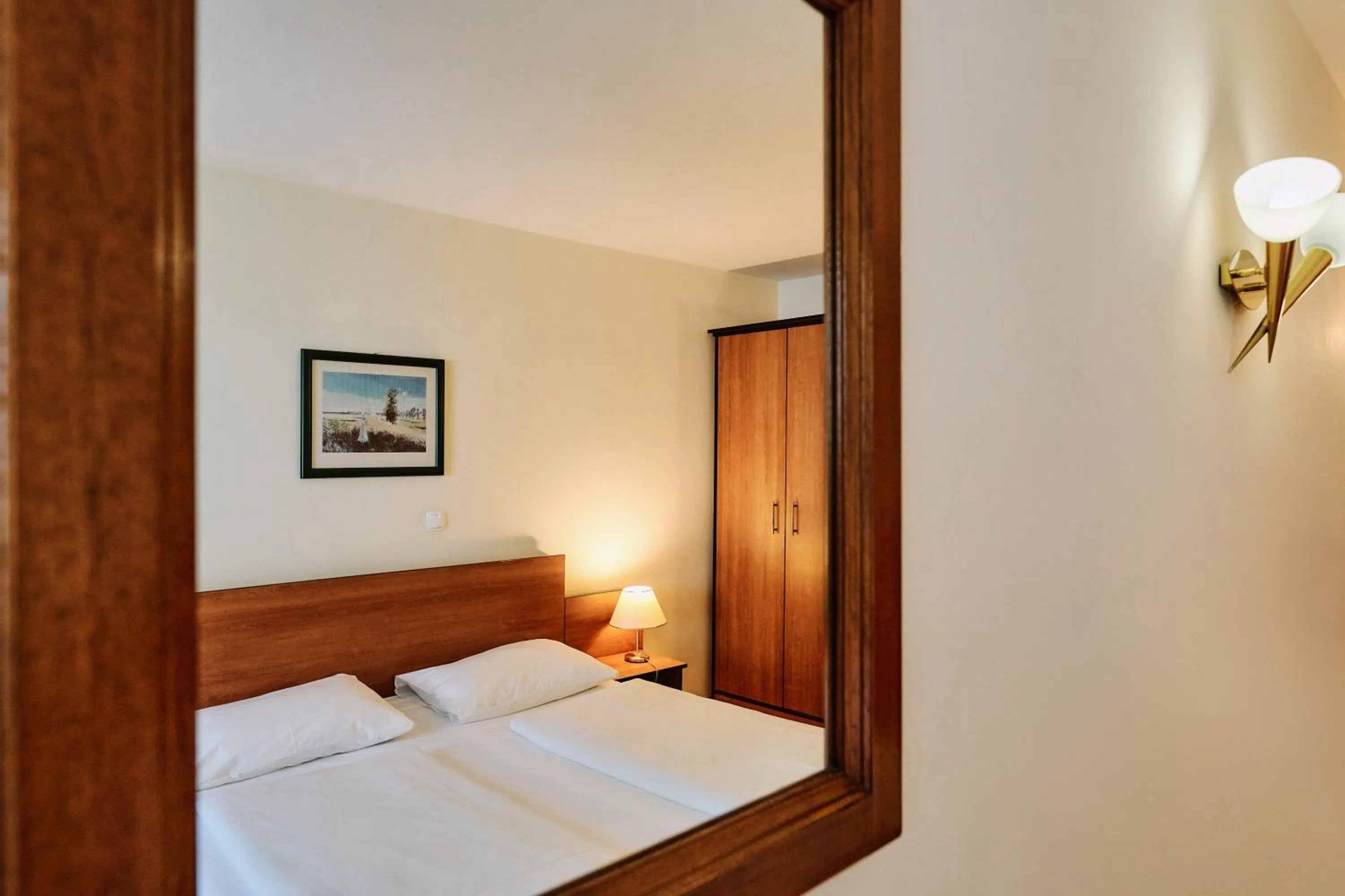 Bed in Hotel Deutschmeister