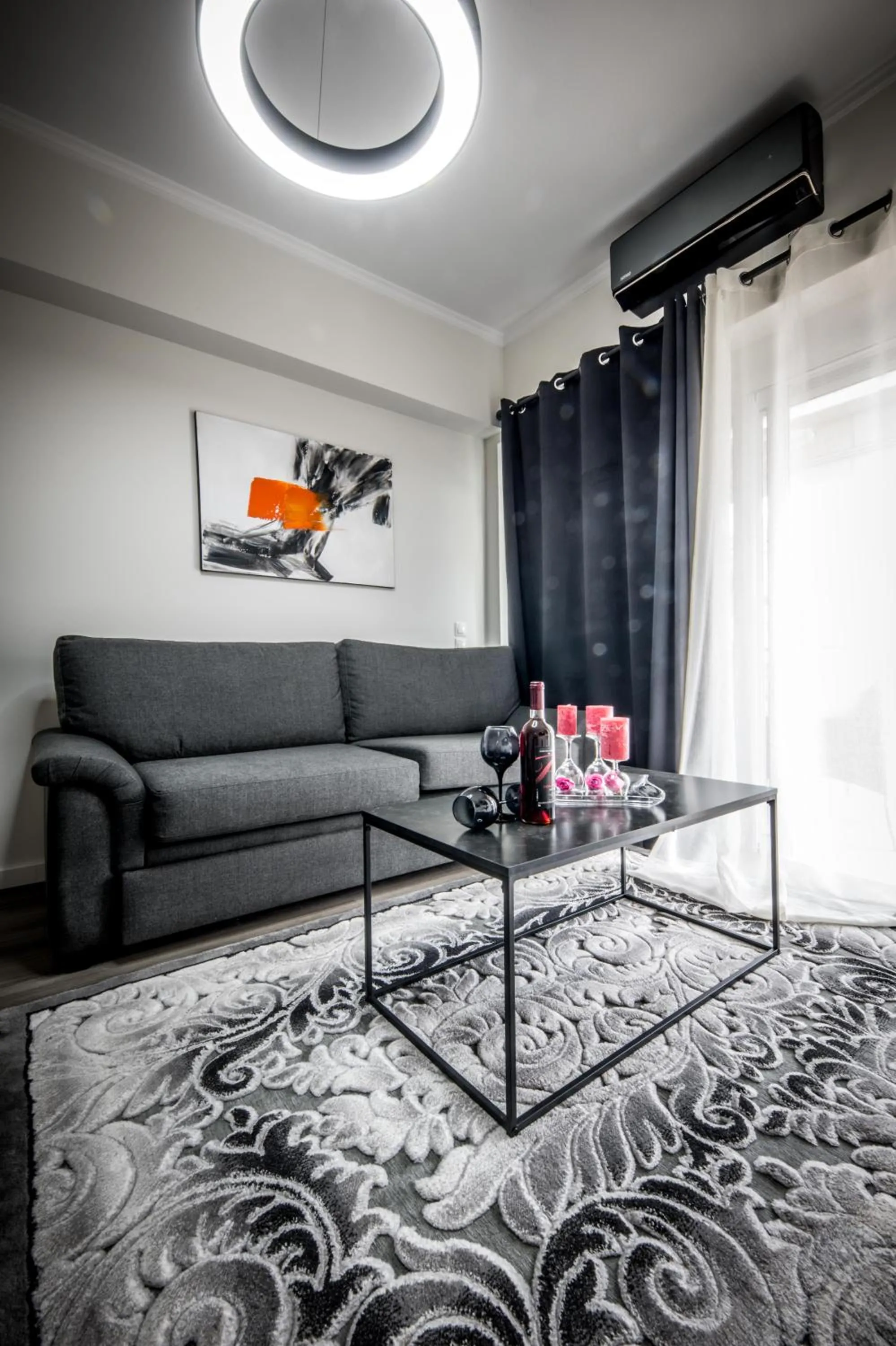 Living room in Escape Luxury Apartment