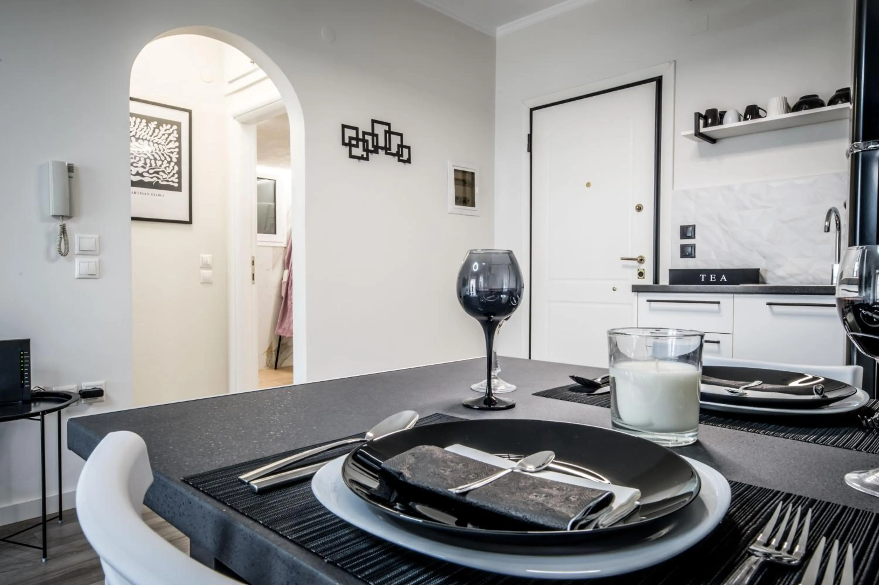 Dining area in Escape Luxury Apartment