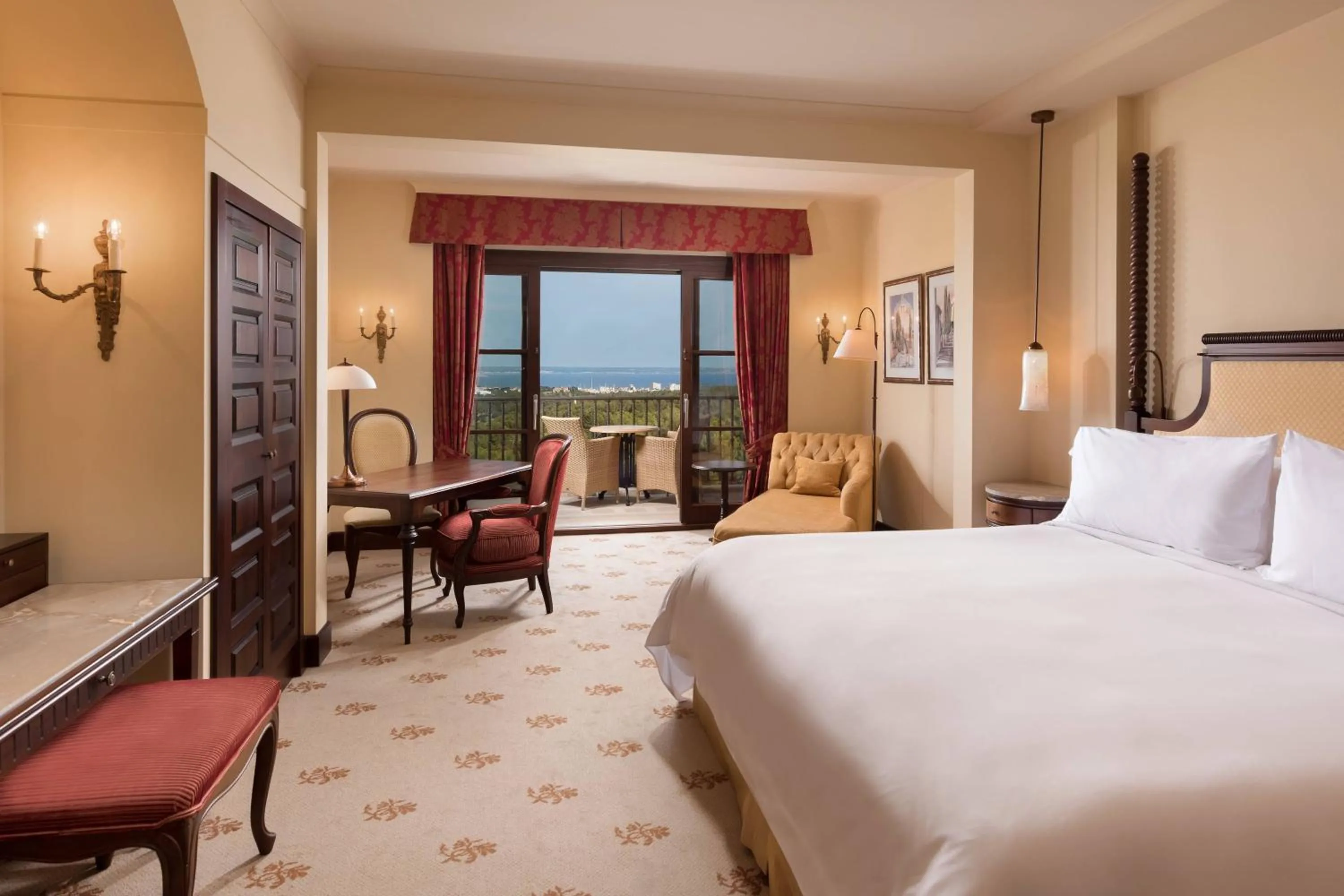 Photo of the whole room, Bed in Castillo Hotel Son Vida, a Luxury Collection Hotel, Mallorca