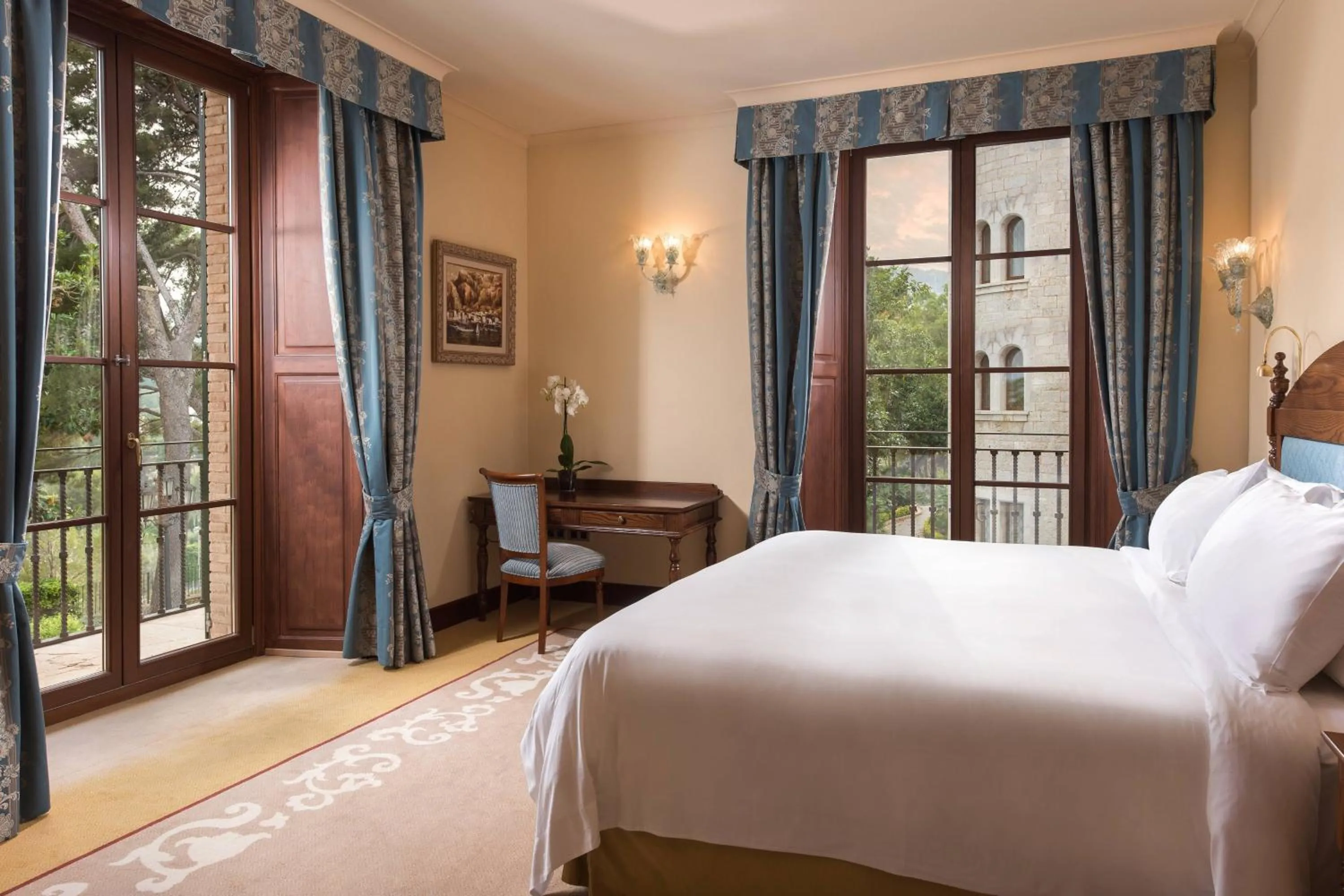 Bedroom, Bed in Castillo Hotel Son Vida, a Luxury Collection Hotel, Mallorca