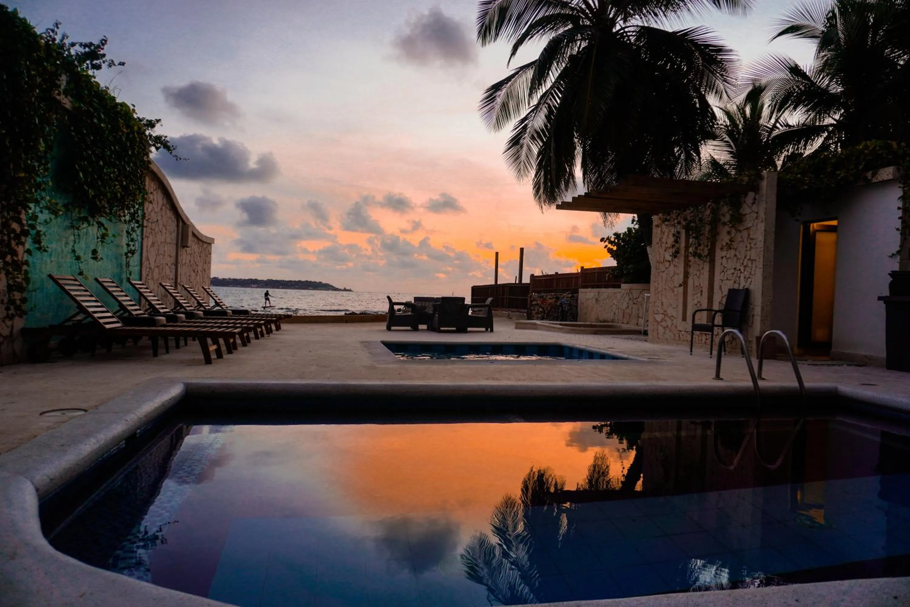Pool view in Hotel Caribbean Cartagena