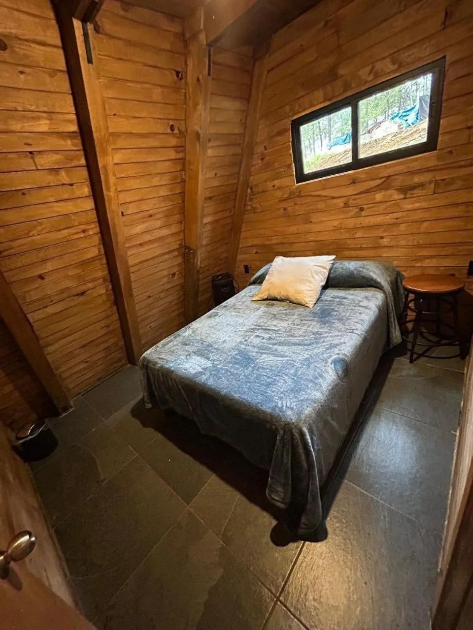 Bed in PINE TREE Mazamitla Hotel Boutique & Cabañas