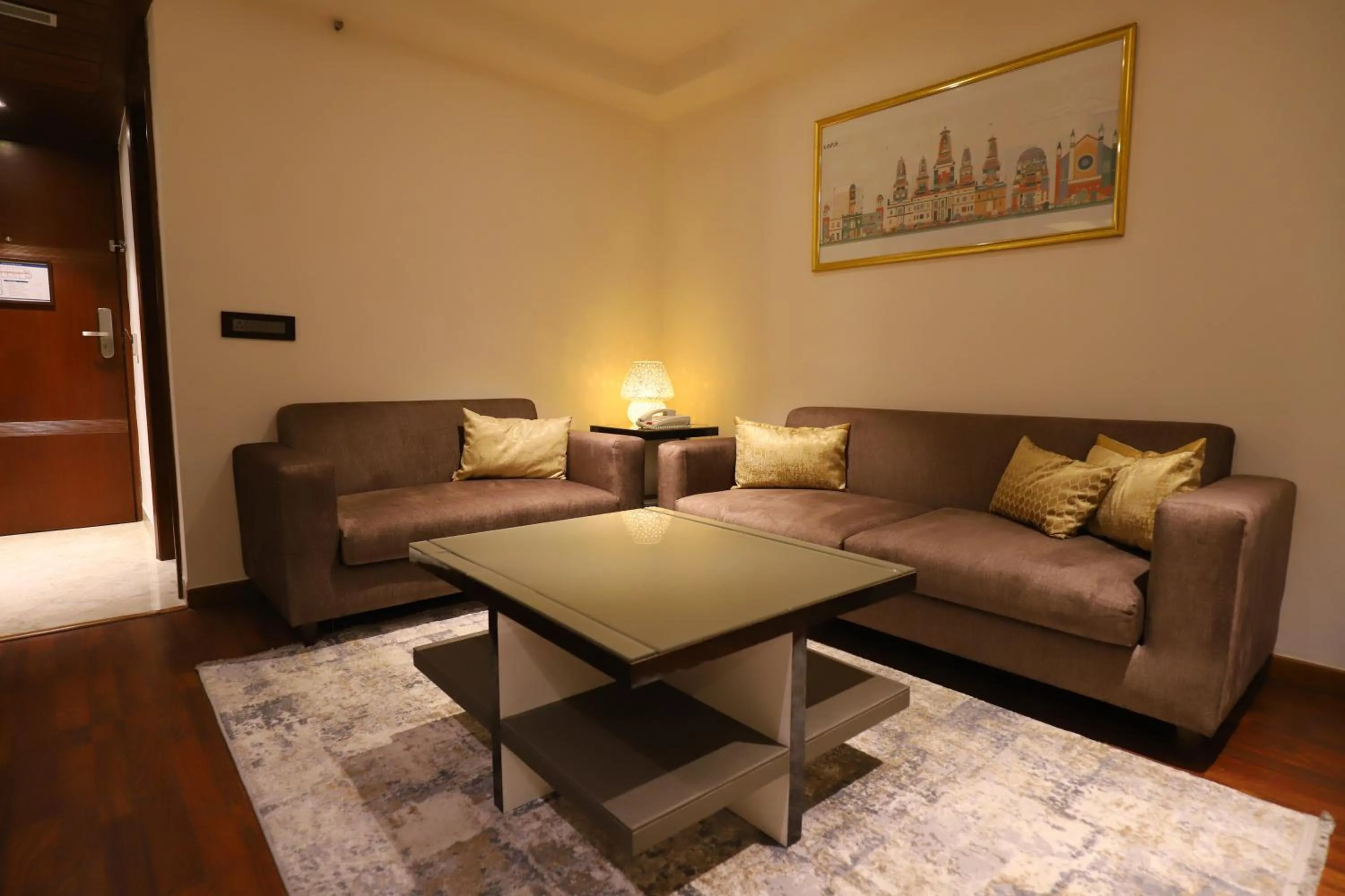 Living room in The Pristine Hotel