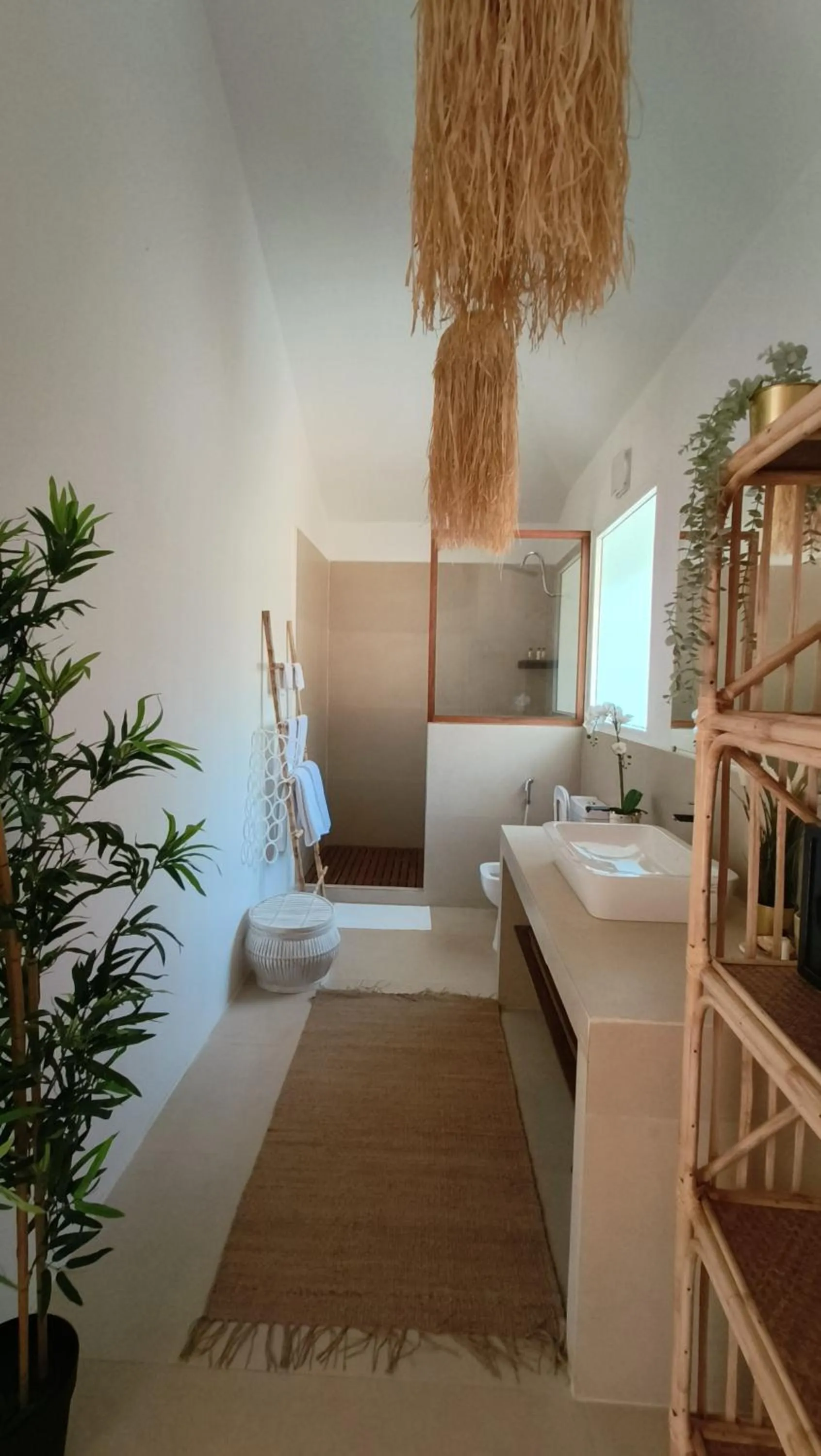 Bathroom, Bed in Thalassa Beach Boutique Resort
