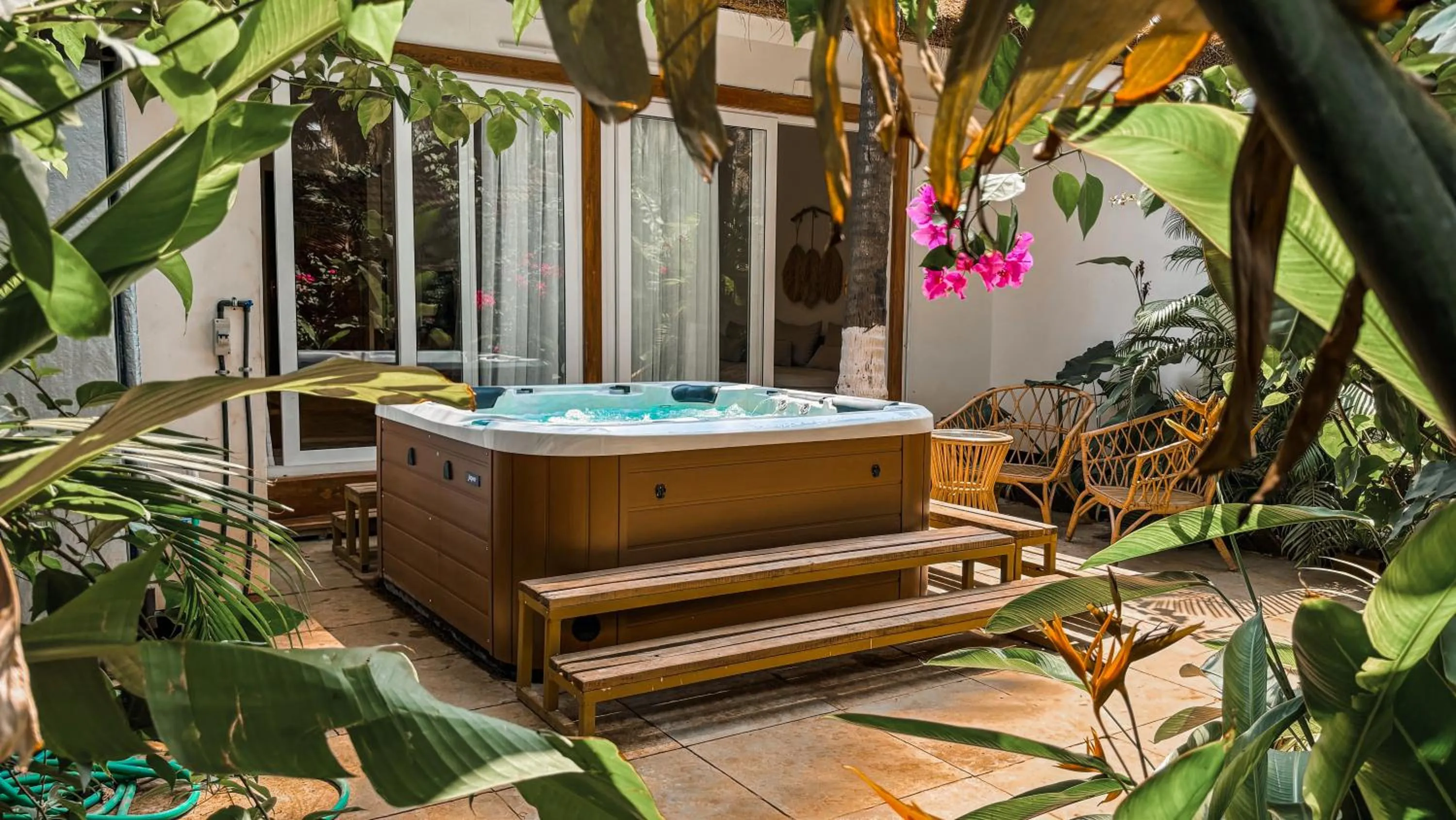 Hot Tub in Thalassa Beach Boutique Resort