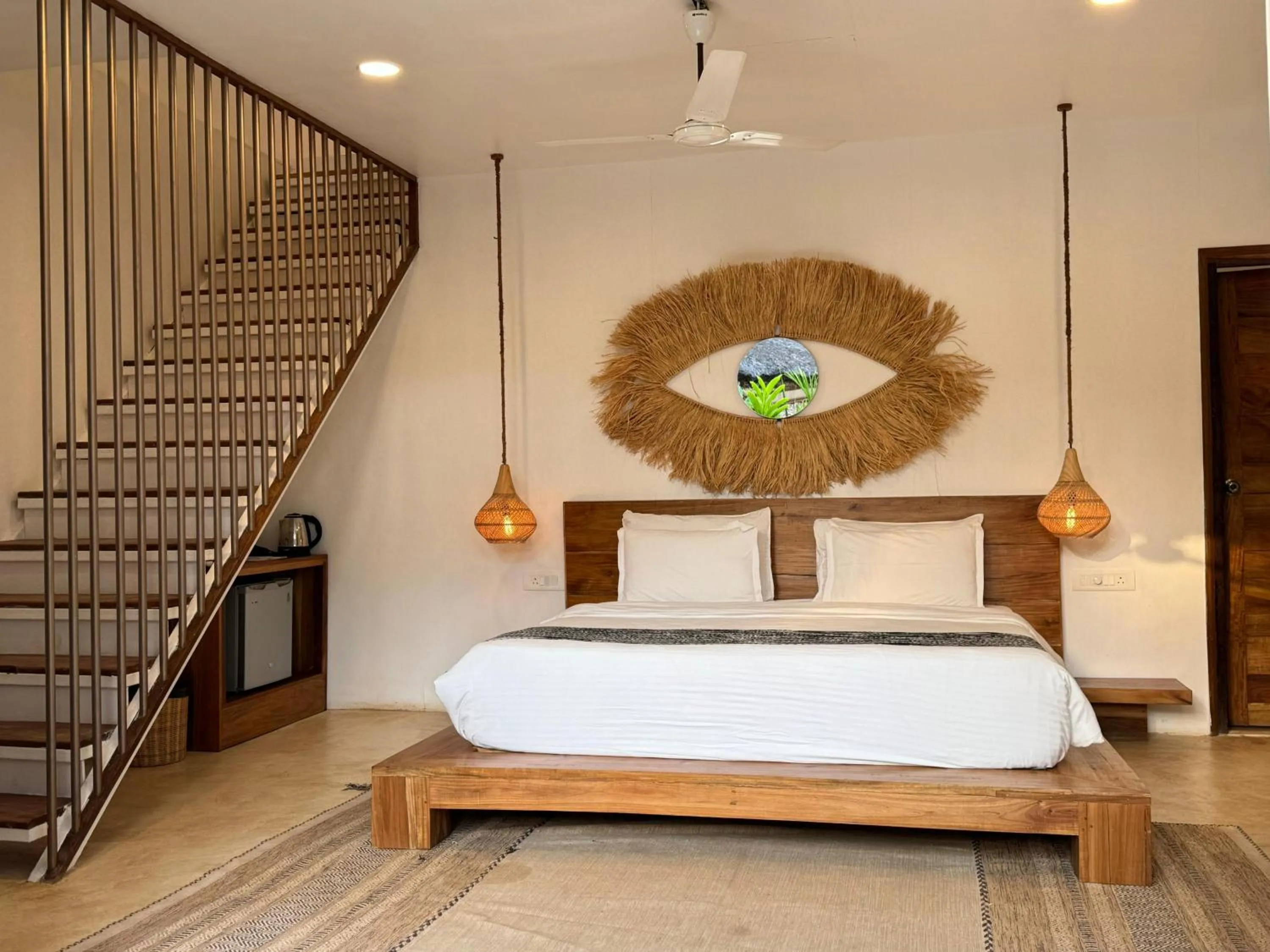 Bed in Thalassa Beach Boutique Resort