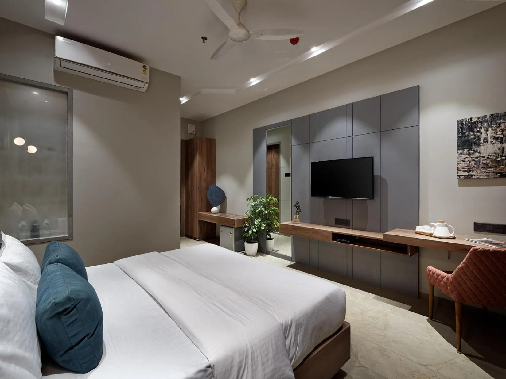 Bed in Hotel Akruti, Nanded