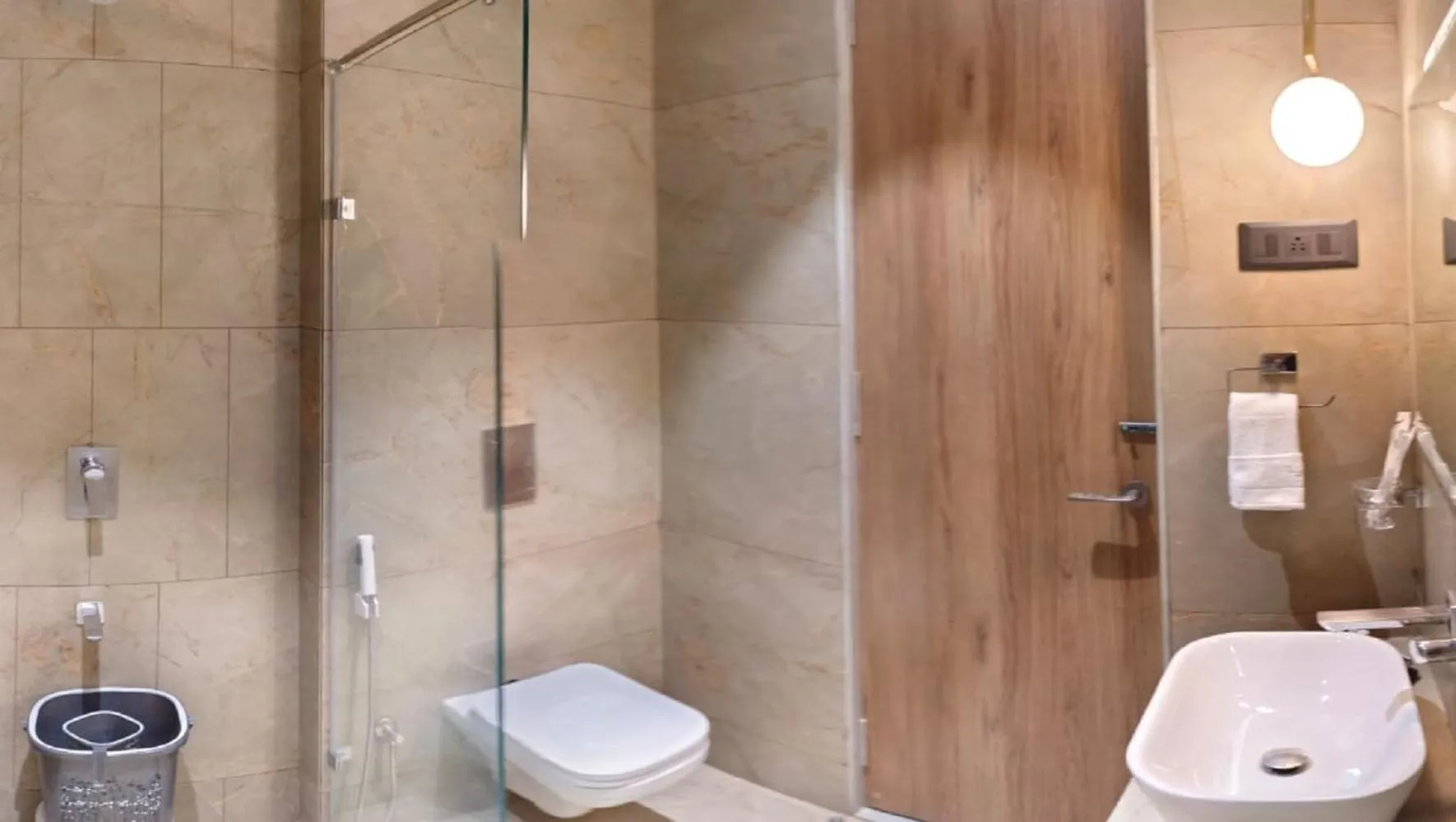 Bathroom in Hotel Akruti, Nanded