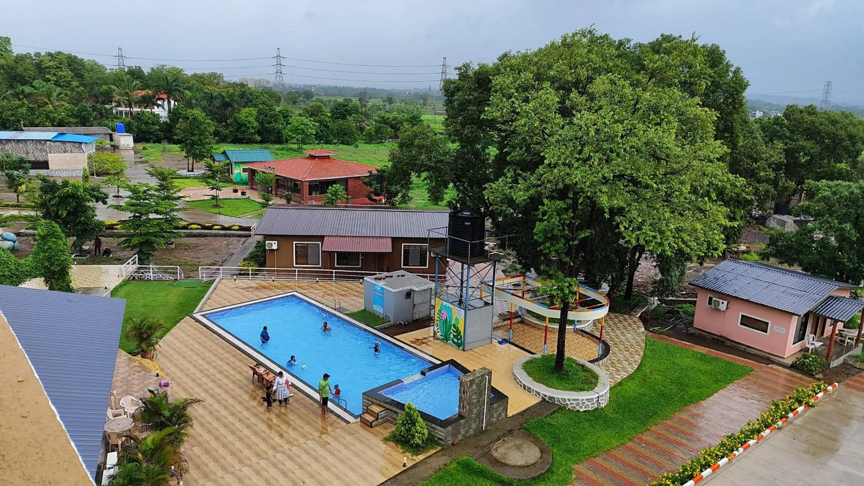 Swimming pool in HillRock Resort & Villas, Neral-Karjat Swimming pool in HillRock Resort & Villas, Neral-Karjat