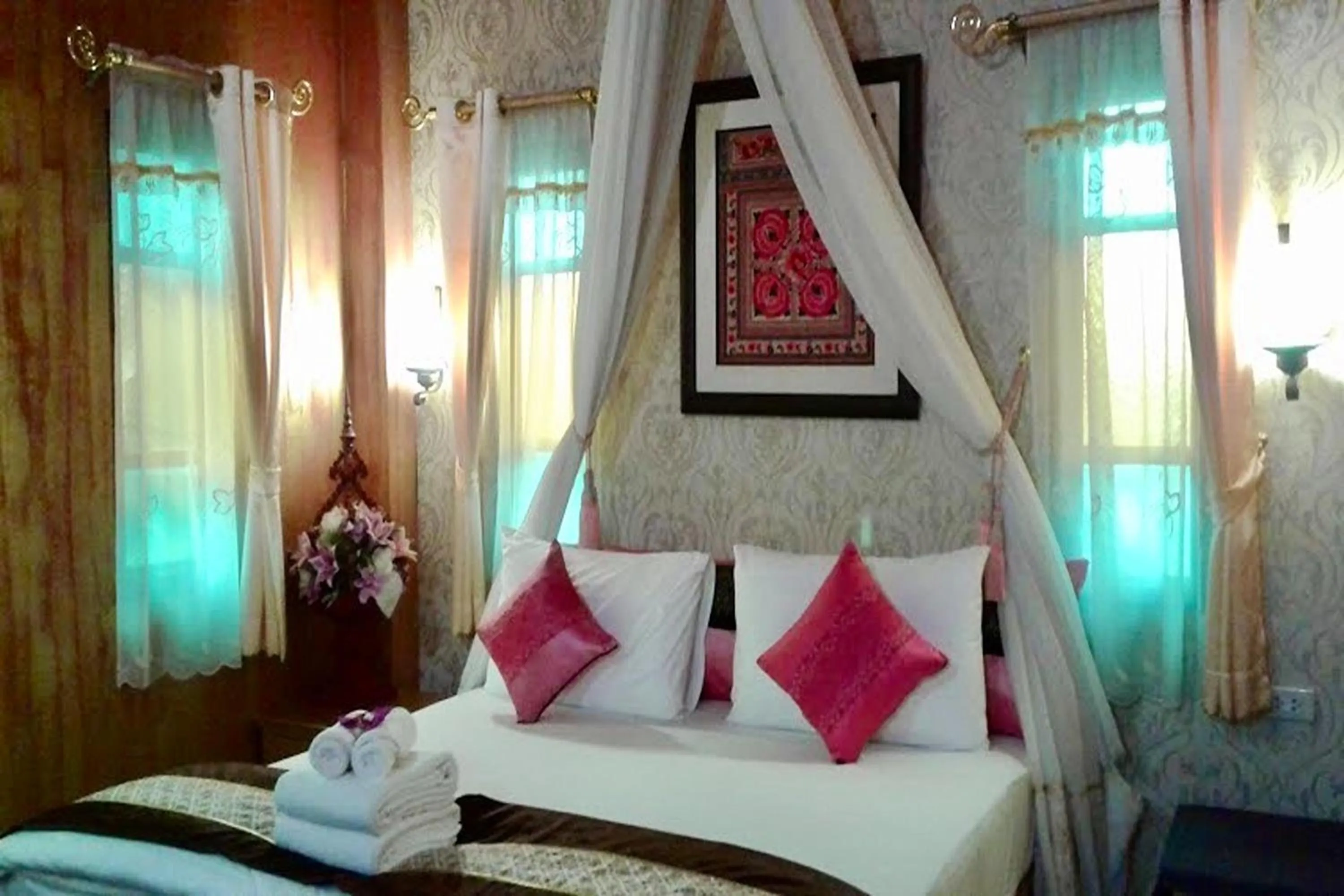 Bed in Amethyst Hotel Chiang Mai