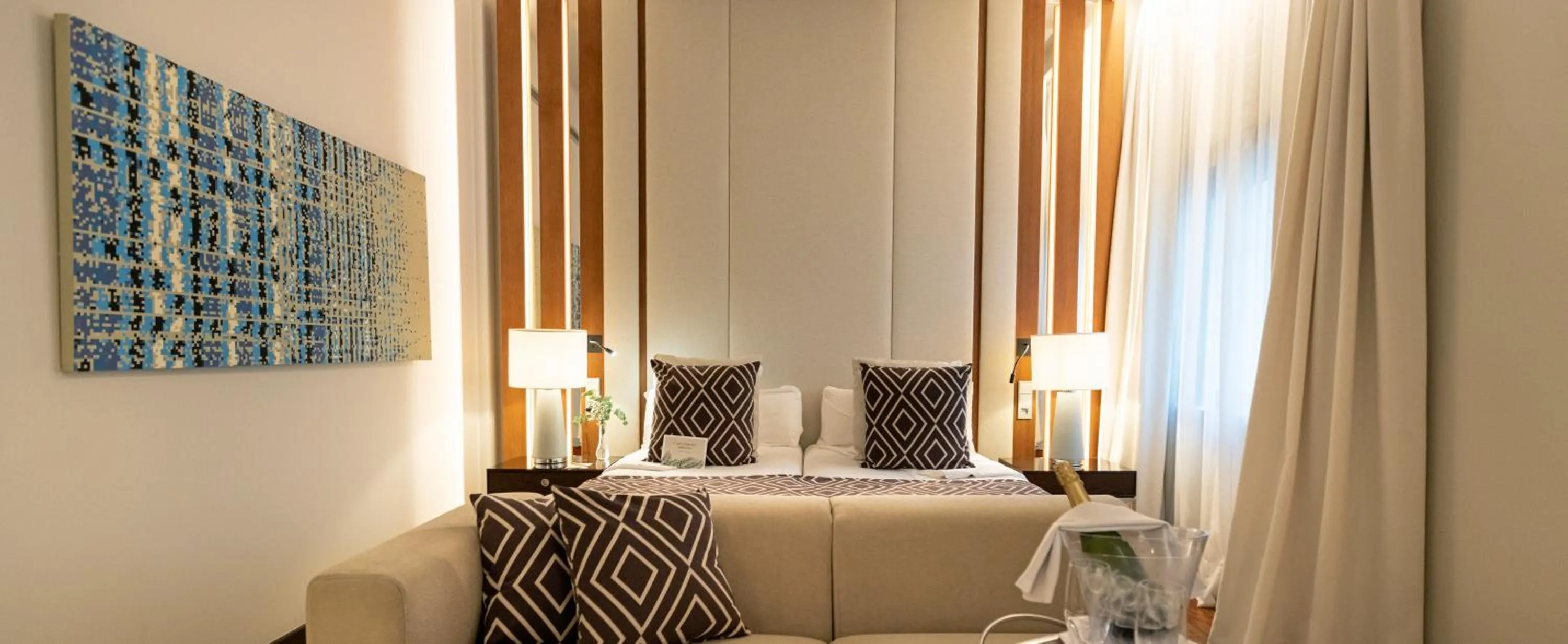 Bed in Hospes Amérigo, Alicante, a Member of Design Hotels