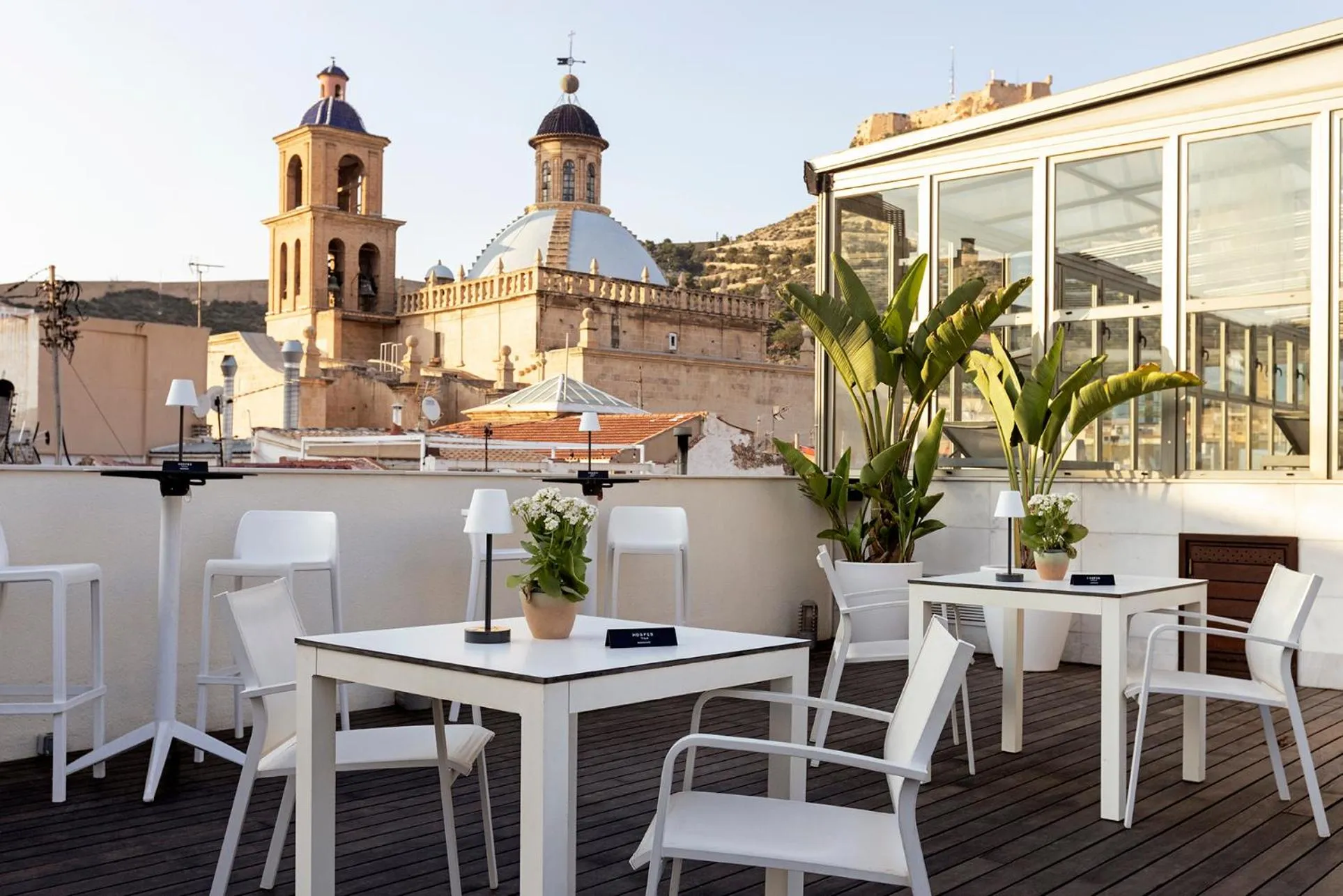 Balcony/Terrace in Hospes Amérigo, Alicante, a Member of Design Hotels