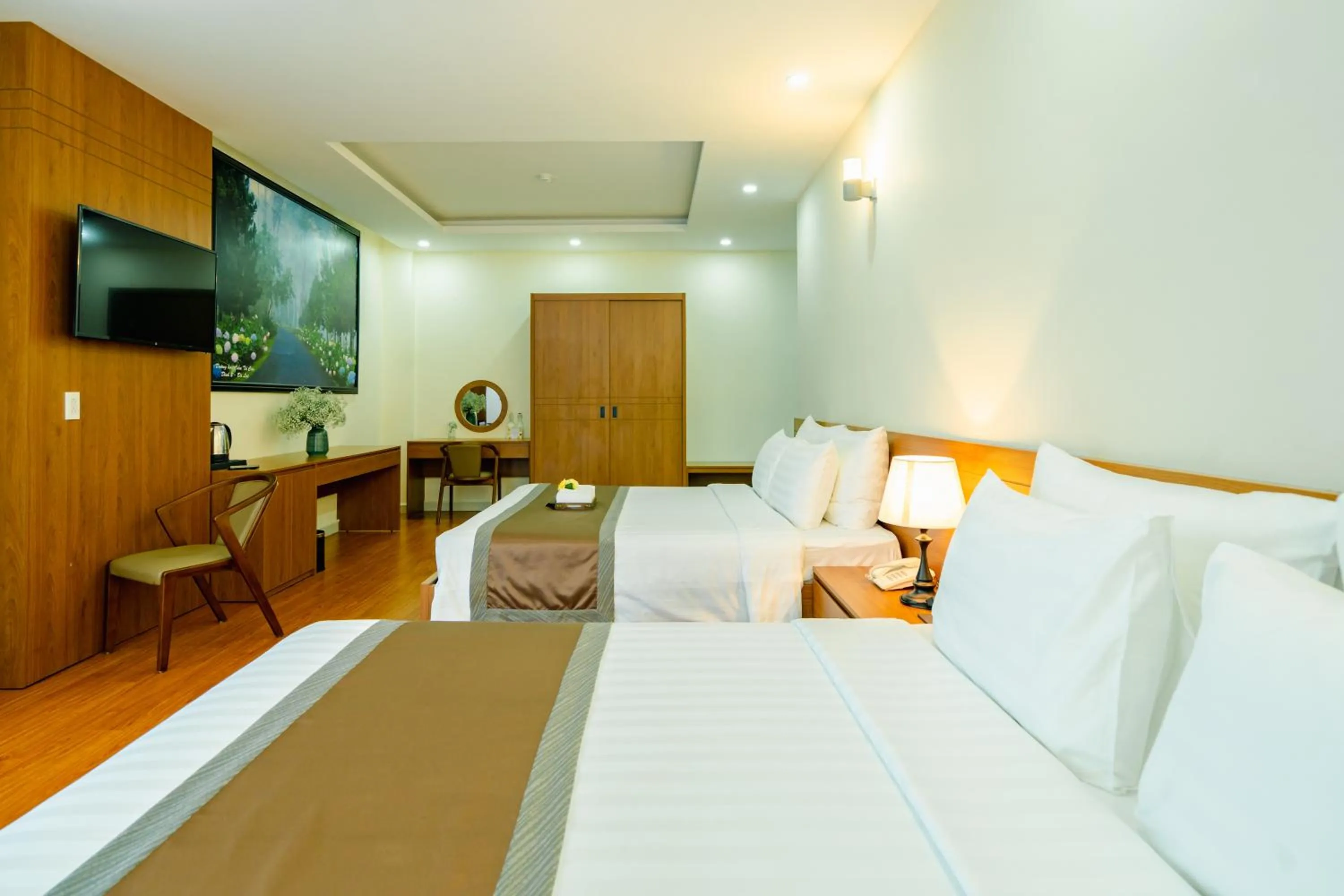 Bed in Bombo DaLat Hotel