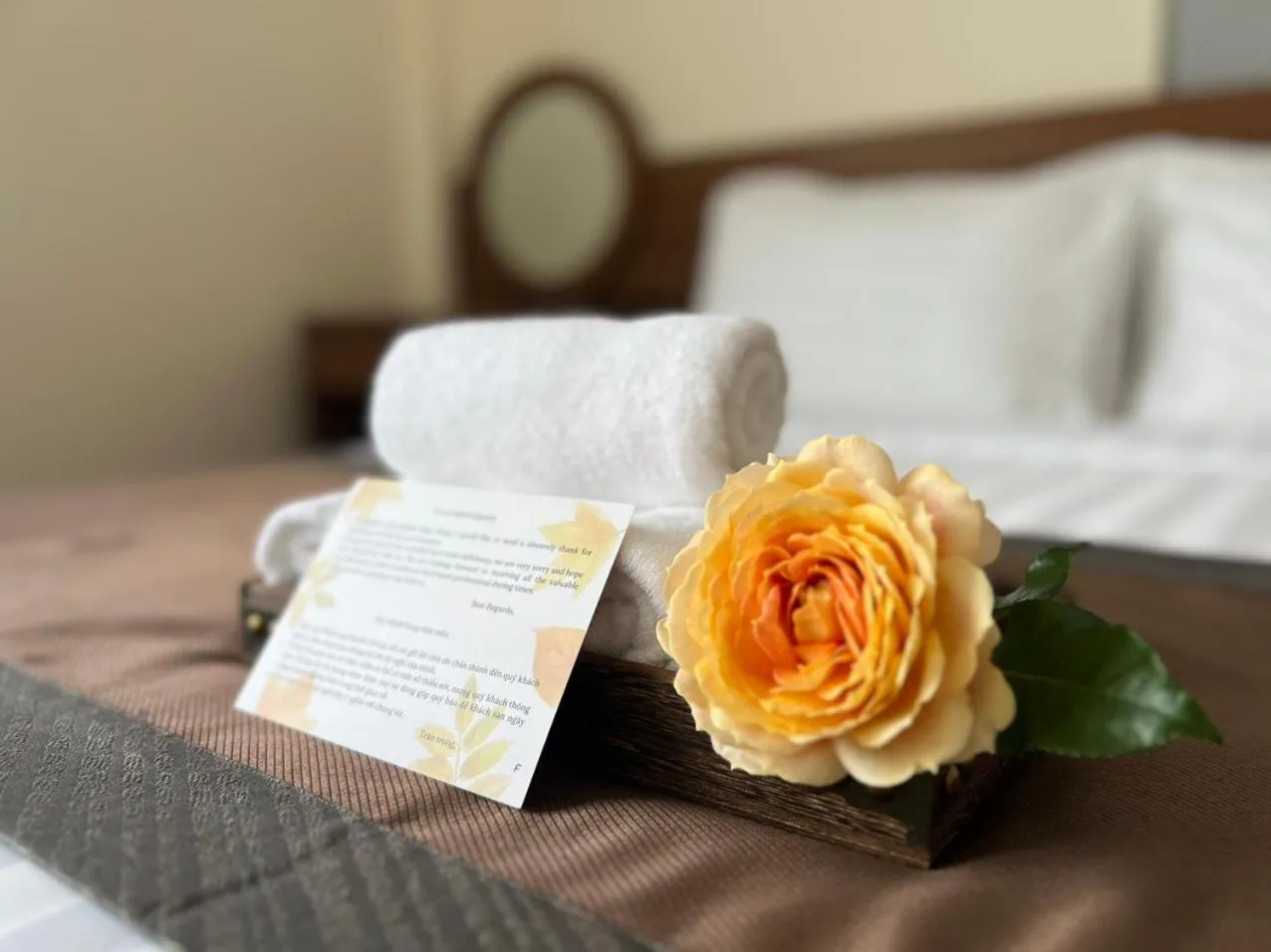 Bed in Bombo DaLat Hotel